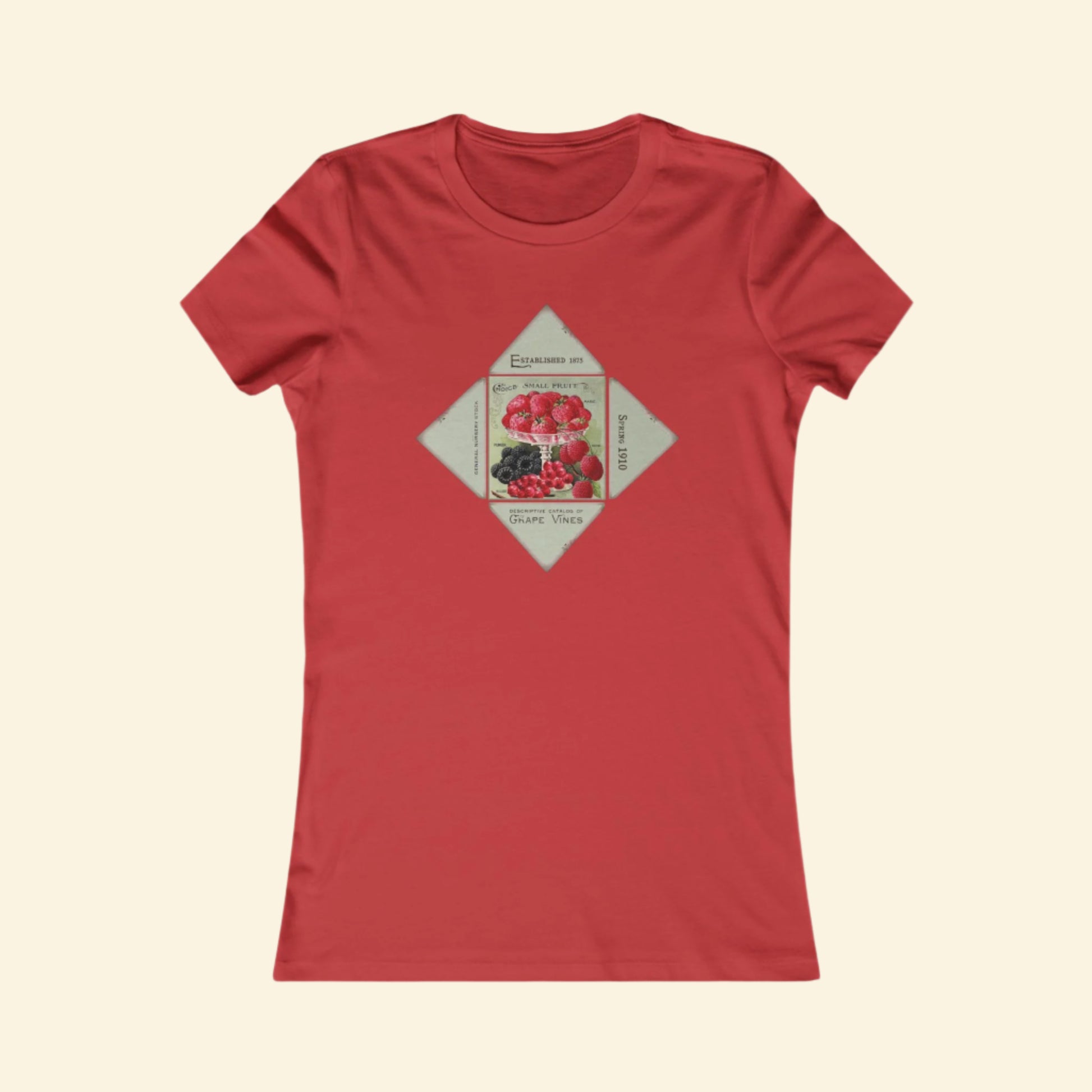 Fancy Fruit Graphic Women's Favorite Tee - Vintage Style Art