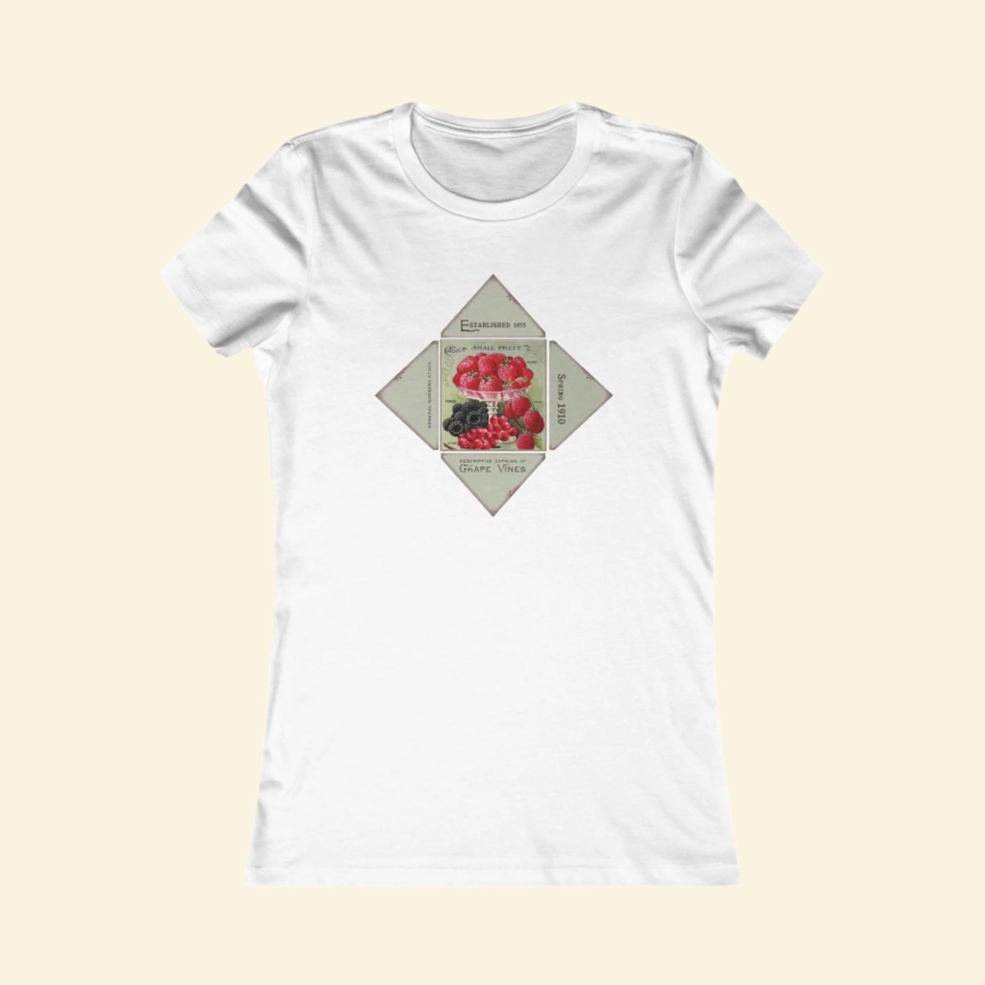 Fancy Fruit Graphic Women's Favorite Tee - Vintage Style Art