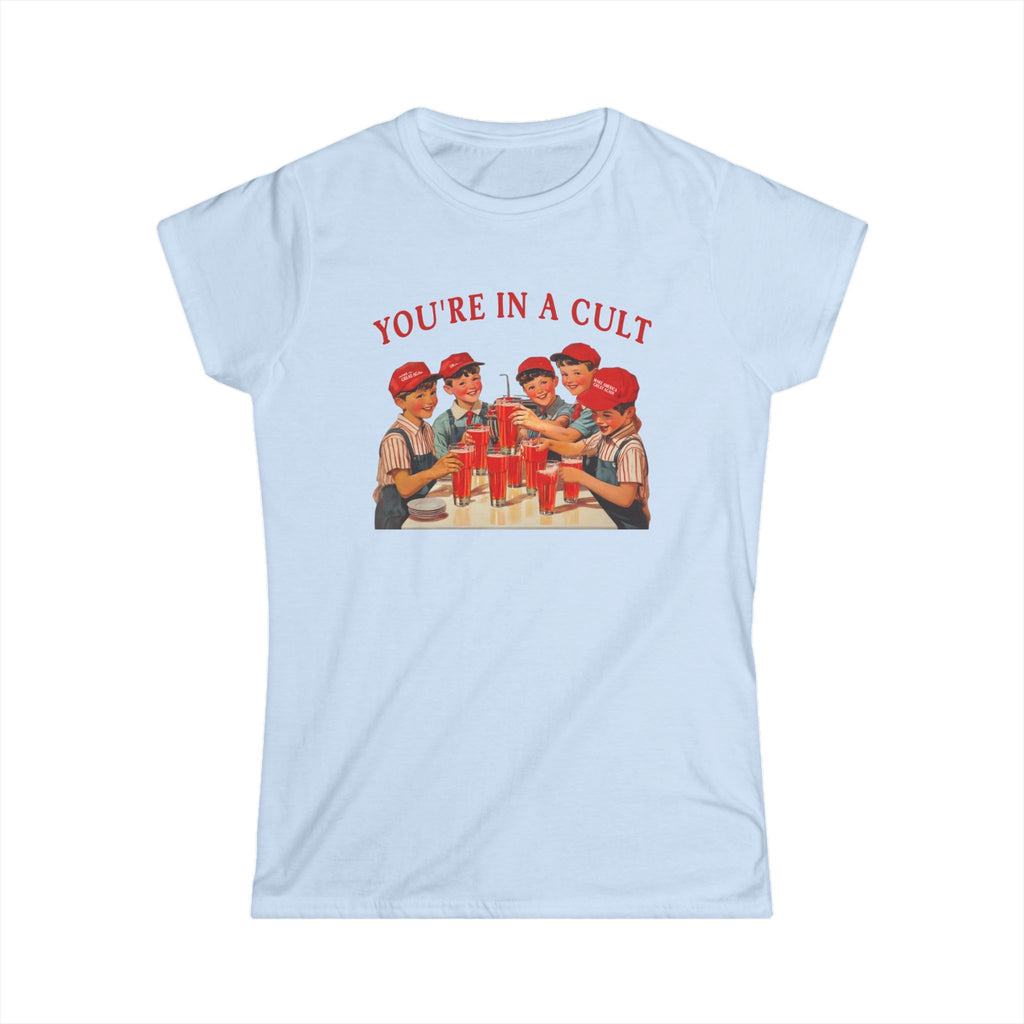 Women's Softstyle Tee - You're in a Cult Vintage Graphic T-Shirt