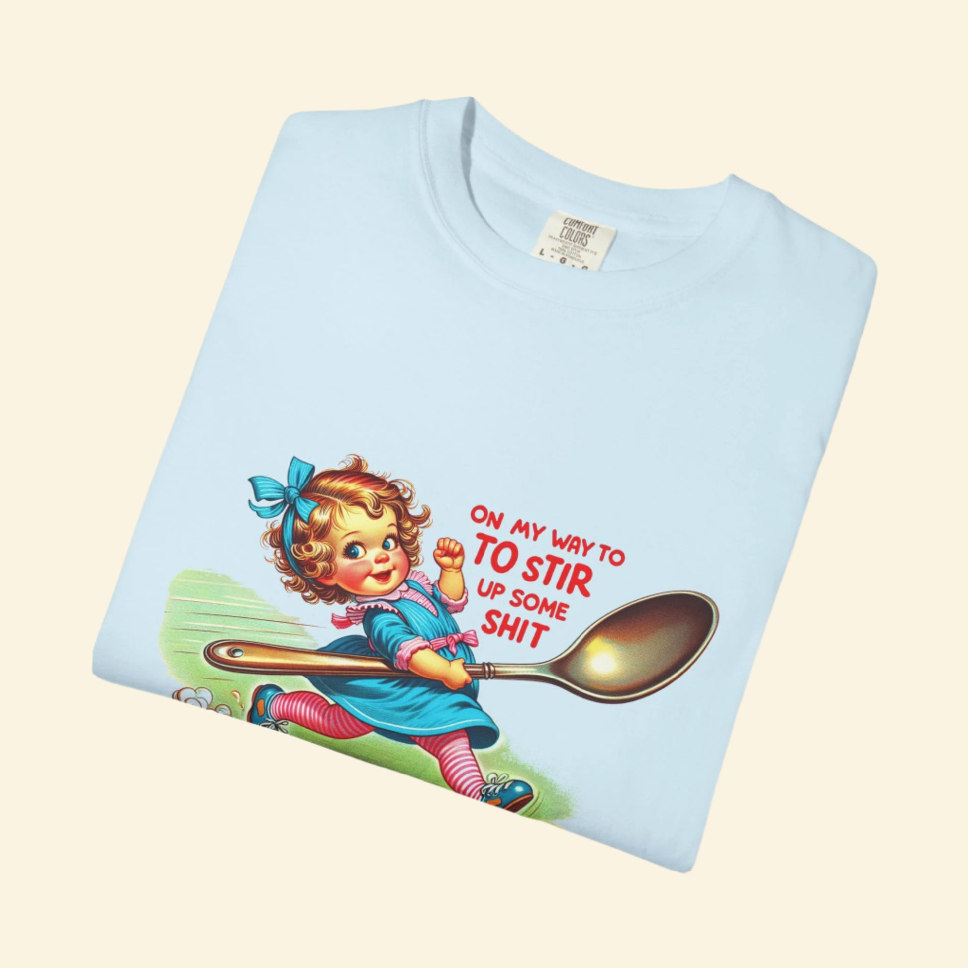 Vintage "Lets Stir Sh*t Up" Unisex Garment-Dyed T-shirt