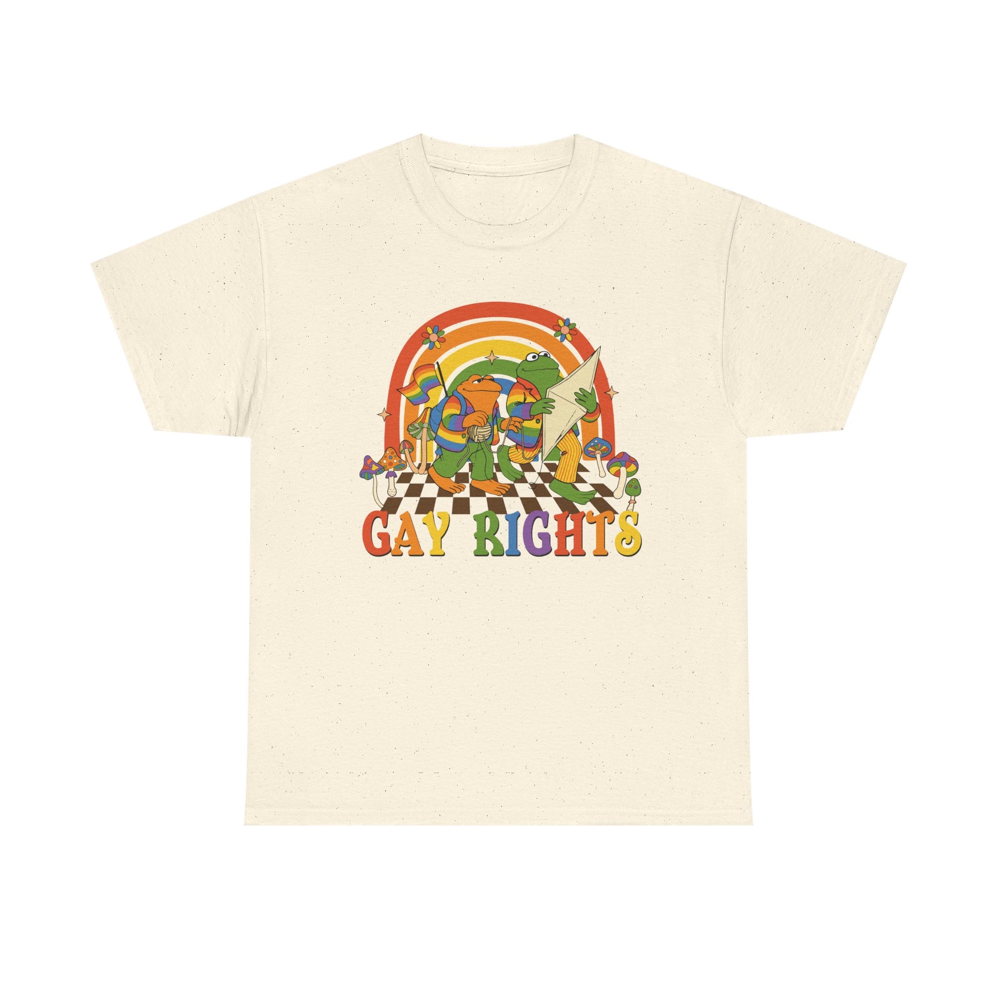 Unisex Gay Rights Tee, Frog and Toad Pride Shirt, LGBTQ+ Statement