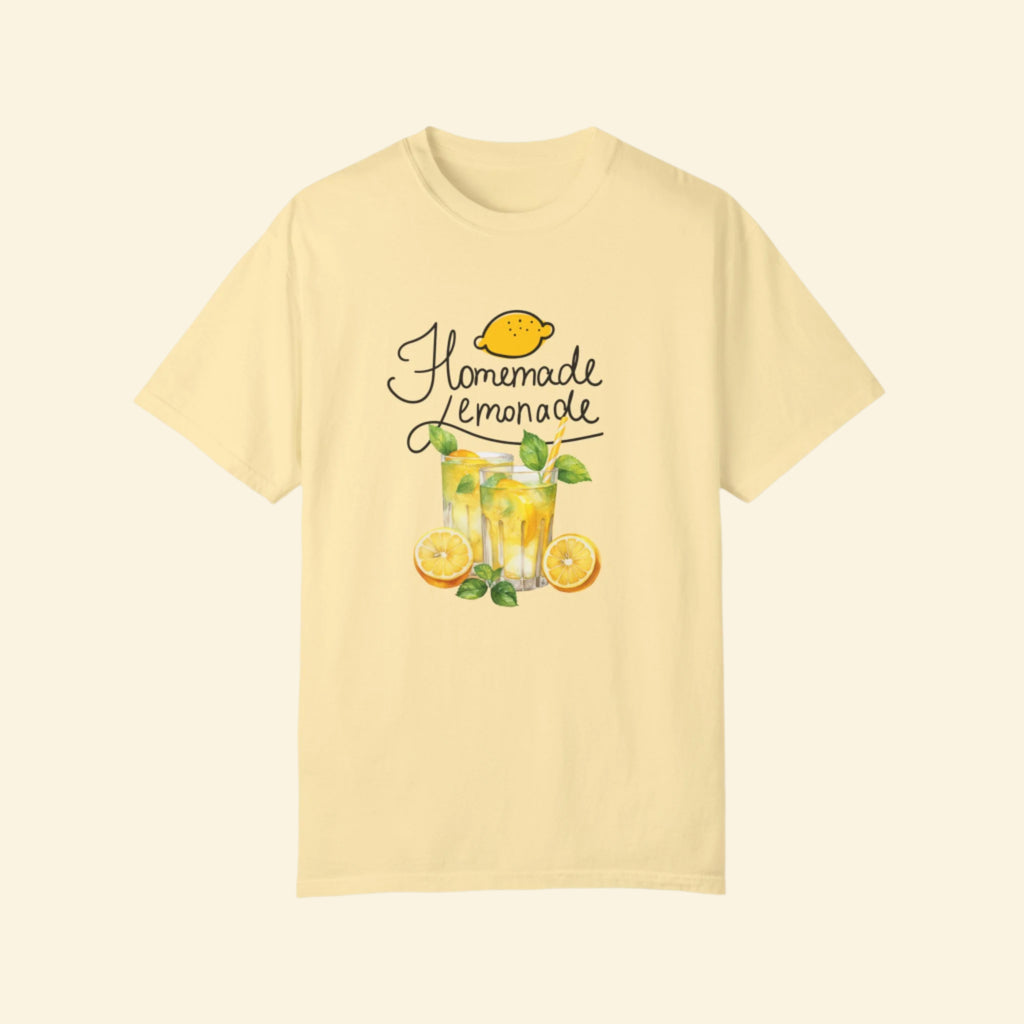 Homemade Lemonade Unisex Garment-Dyed T-Shirt for Summer Vibes