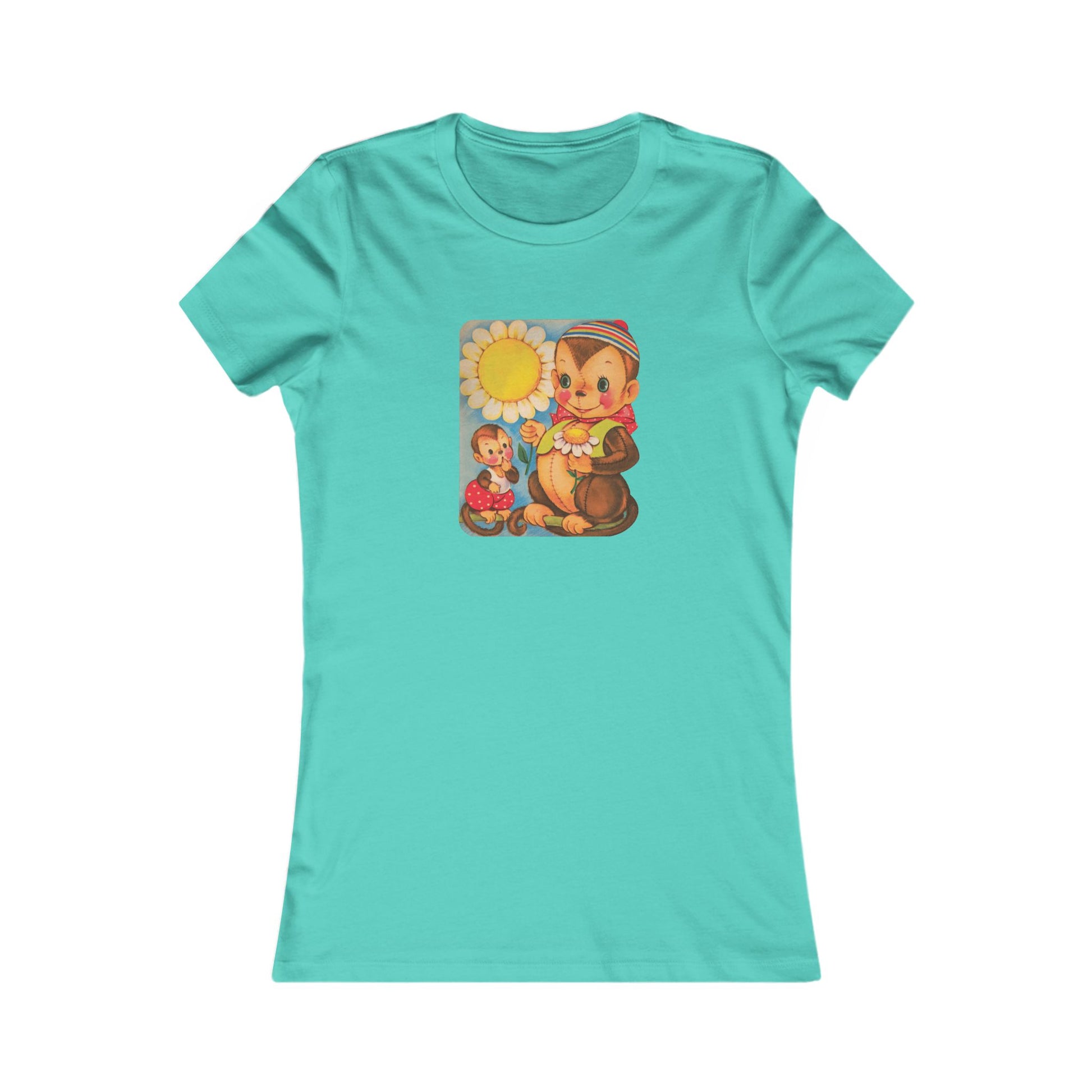 Vintage-Inspired Women's Favorite Tee with Whimsical Design