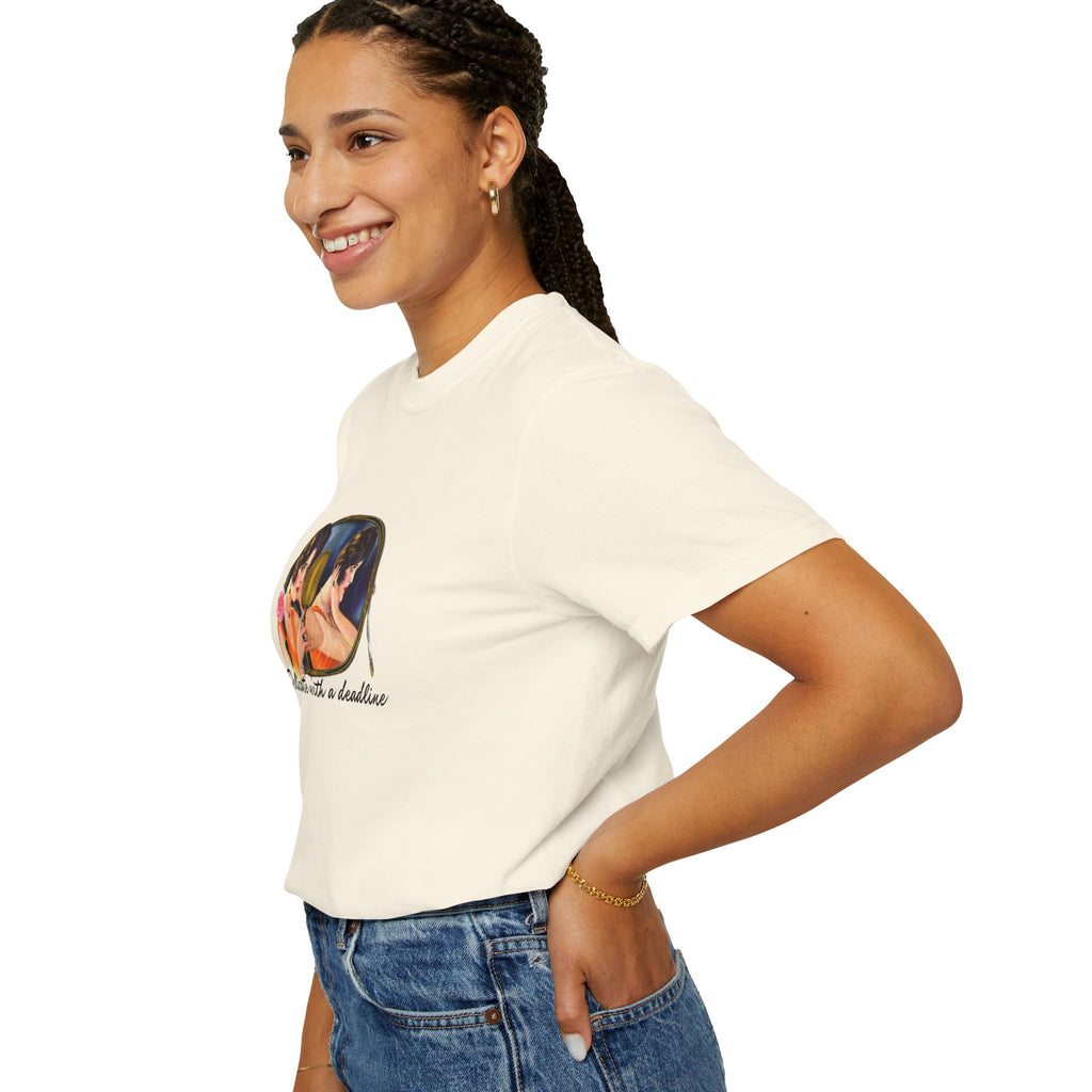 'Delicate with a Deadline' Unisex Garment-Dyed T-Shirt - Creative & Casual Style