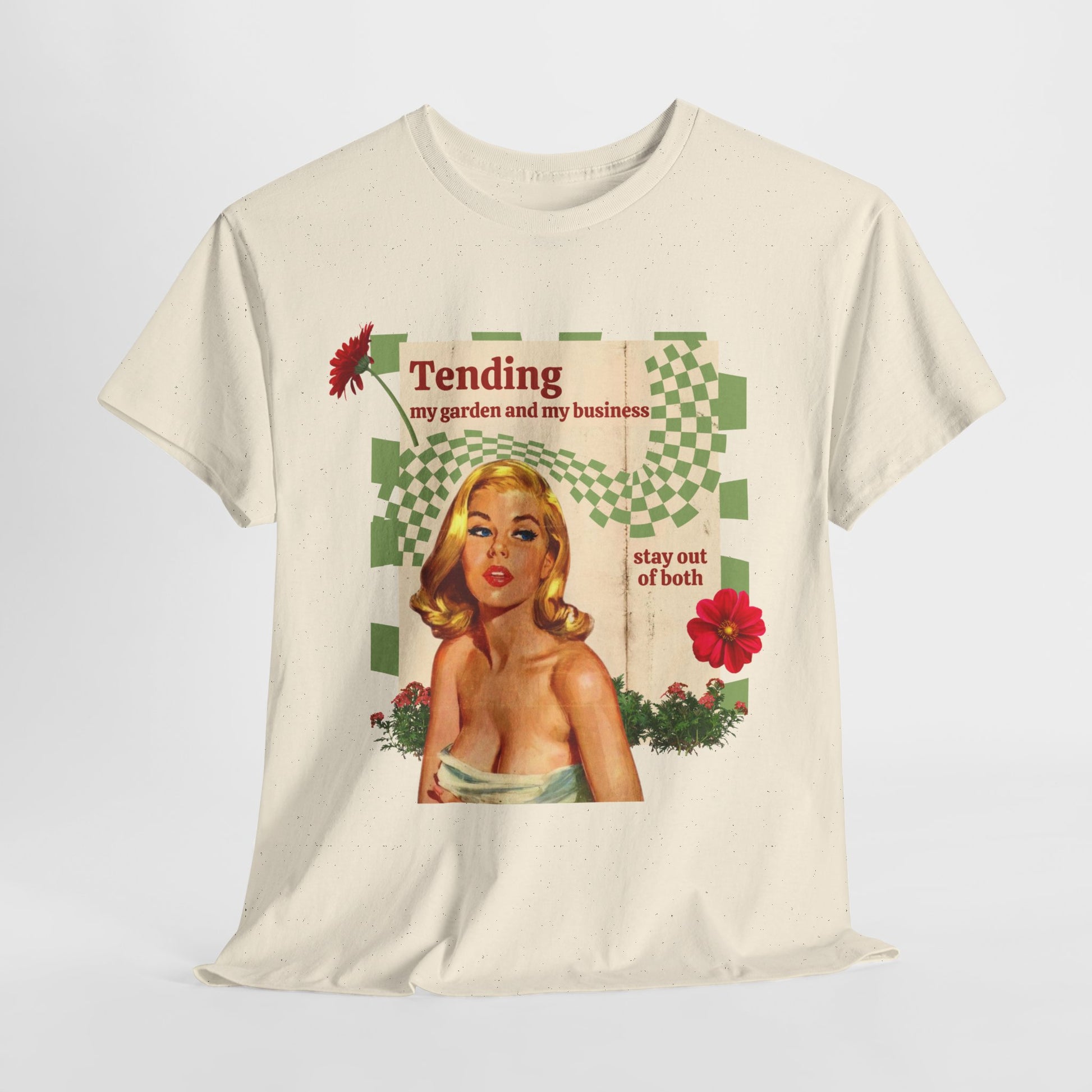 Vintage-Inspired Gardener's Tee | Unisex Heavy Cotton T-Shirt, Retro Gardening Shirt