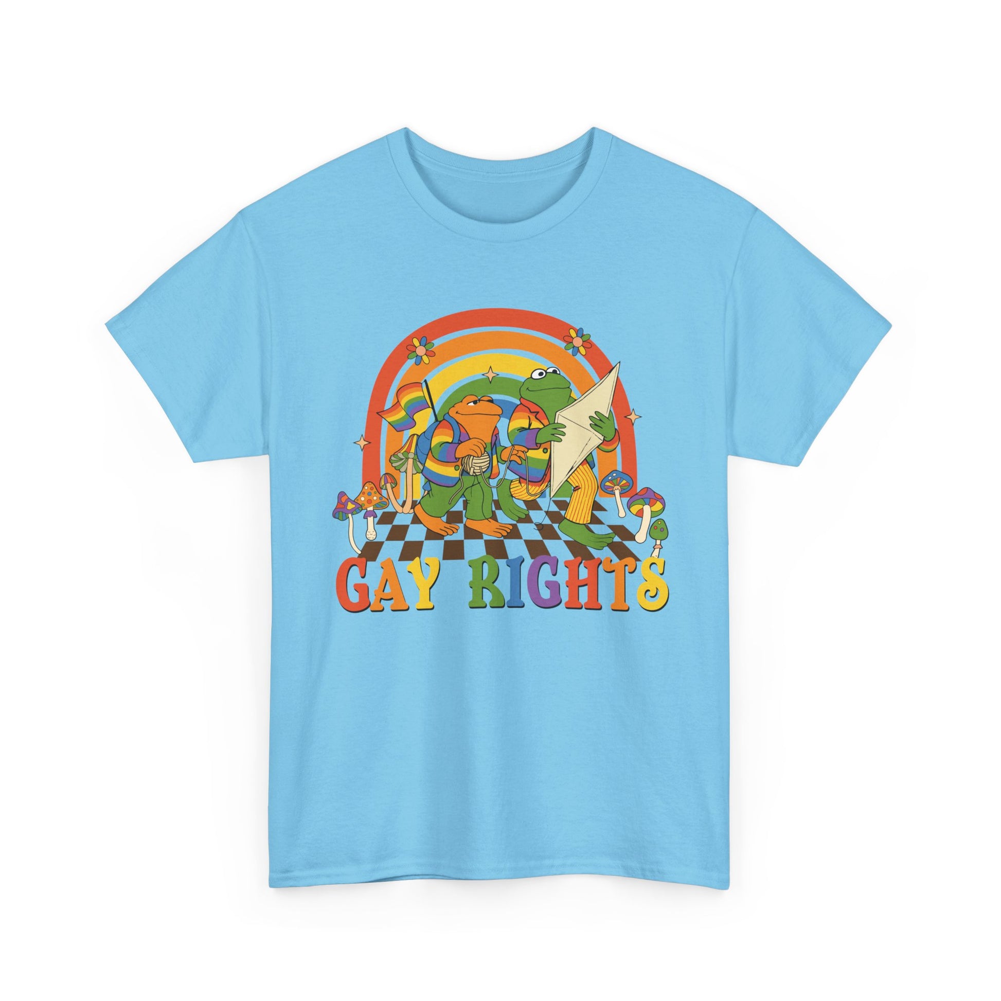Unisex Gay Rights Tee, Frog and Toad Pride Shirt, LGBTQ+ Statement