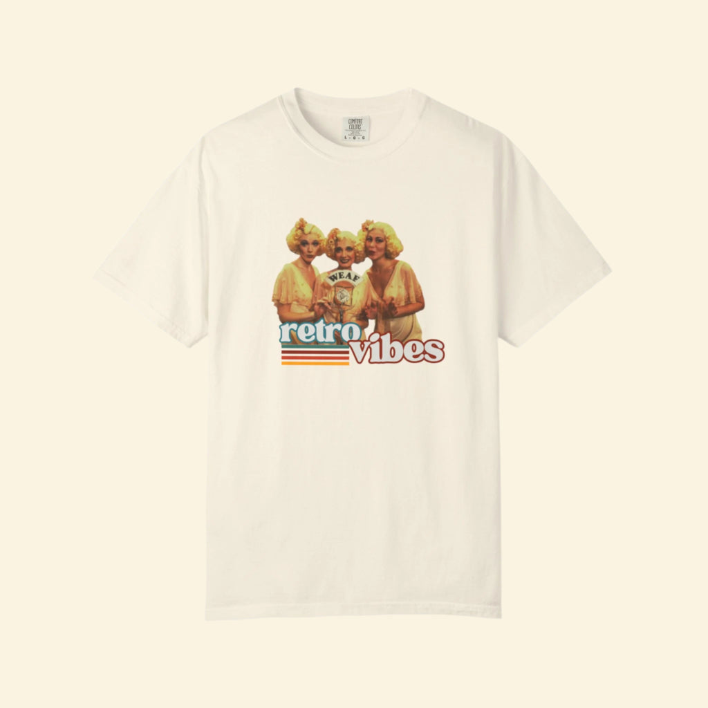 Retro Vibes Unisex Garment-Dyed T-Shirt-Feminism Graphic Tee