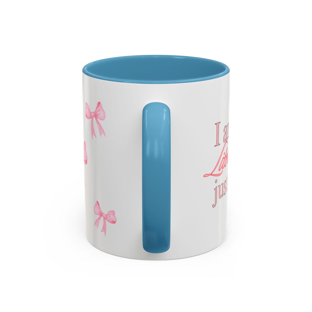 Stylish Pink Bow Accent Coffee Mug - Perfect Gift for Girly Vibes