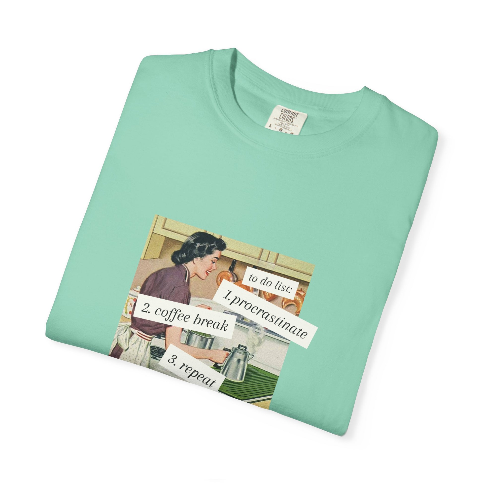 Procrastinate Coffee Break Unisex Garment-Dyed T-shirt