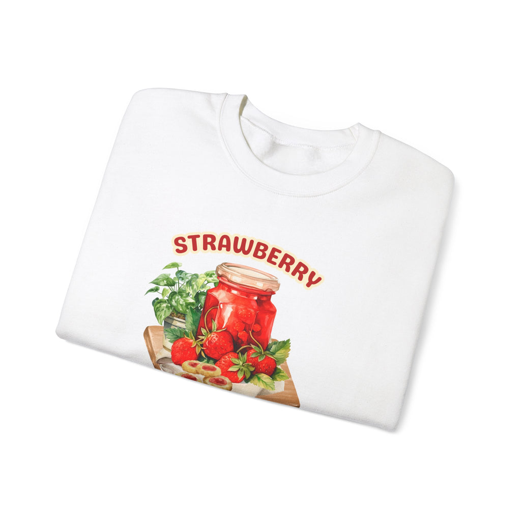 Strawberry Jam Unisex Crewneck Sweatshirt – Cozy & Trendy for Fruit Lovers