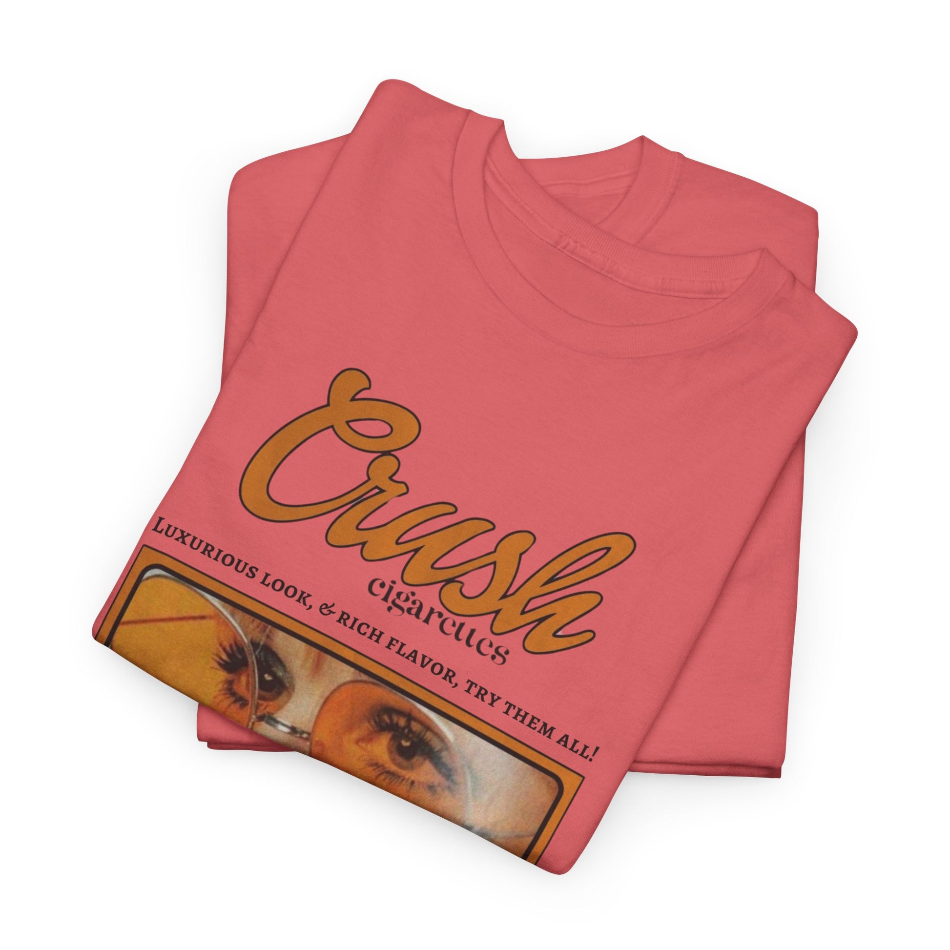 Retro Crush Graphic Unisex Heavy Cotton Tee, Vintage Aesthetic Shirt