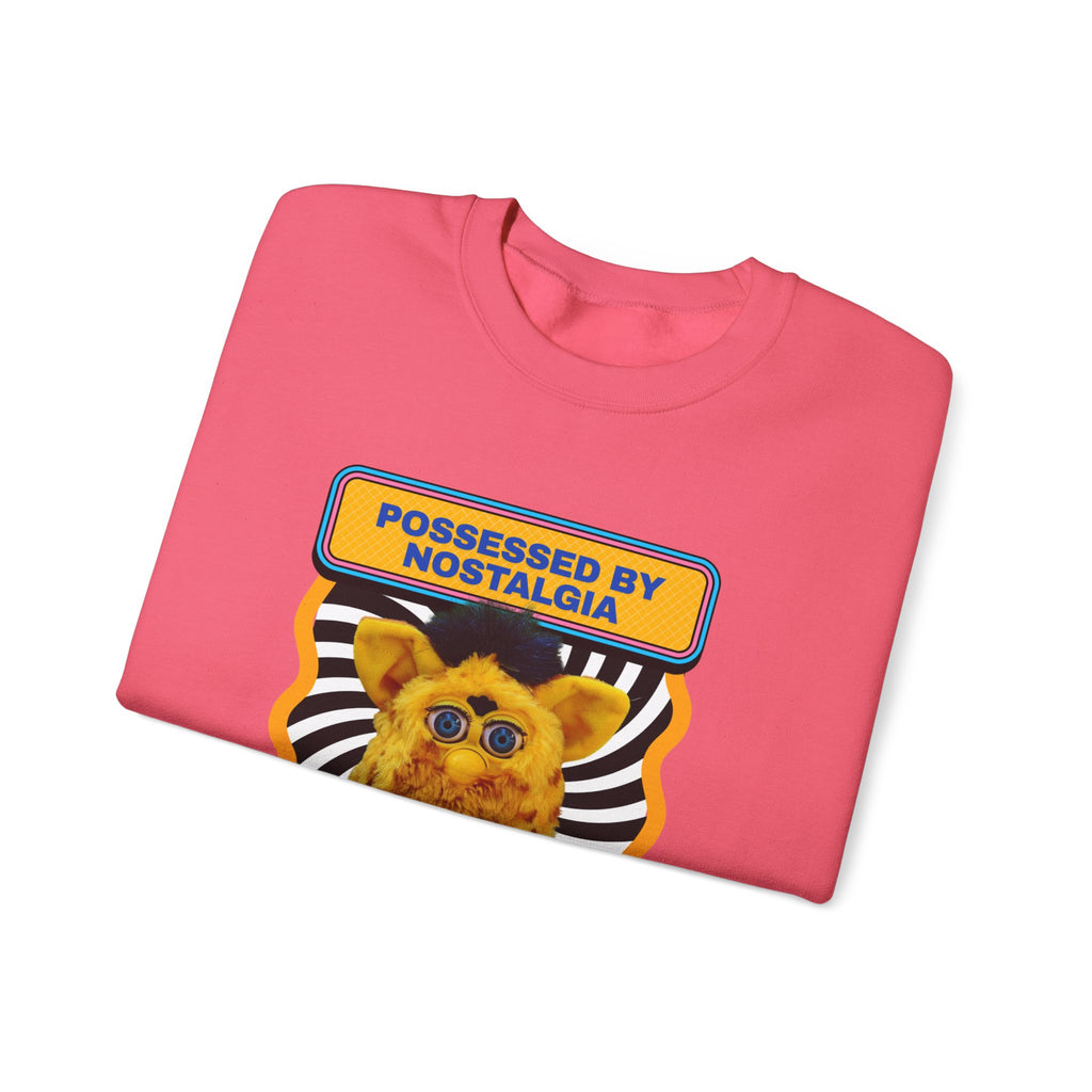 Nostalgic Furby Sweatshirt - Unisex Heavy Blend™ Crewneck for Cozy Retro Vibes