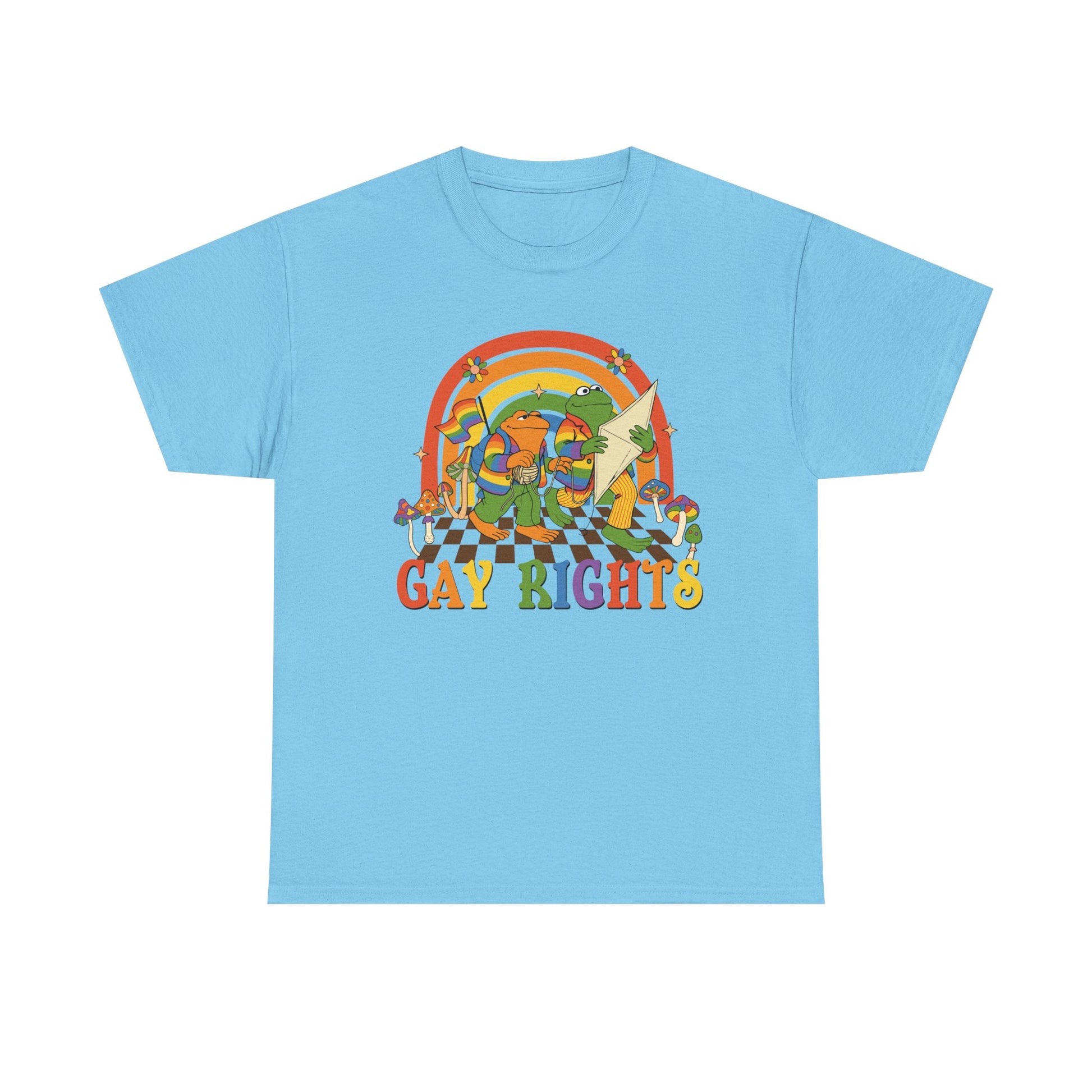 Unisex Gay Rights Tee, Frog and Toad Pride Shirt, LGBTQ+ Statement