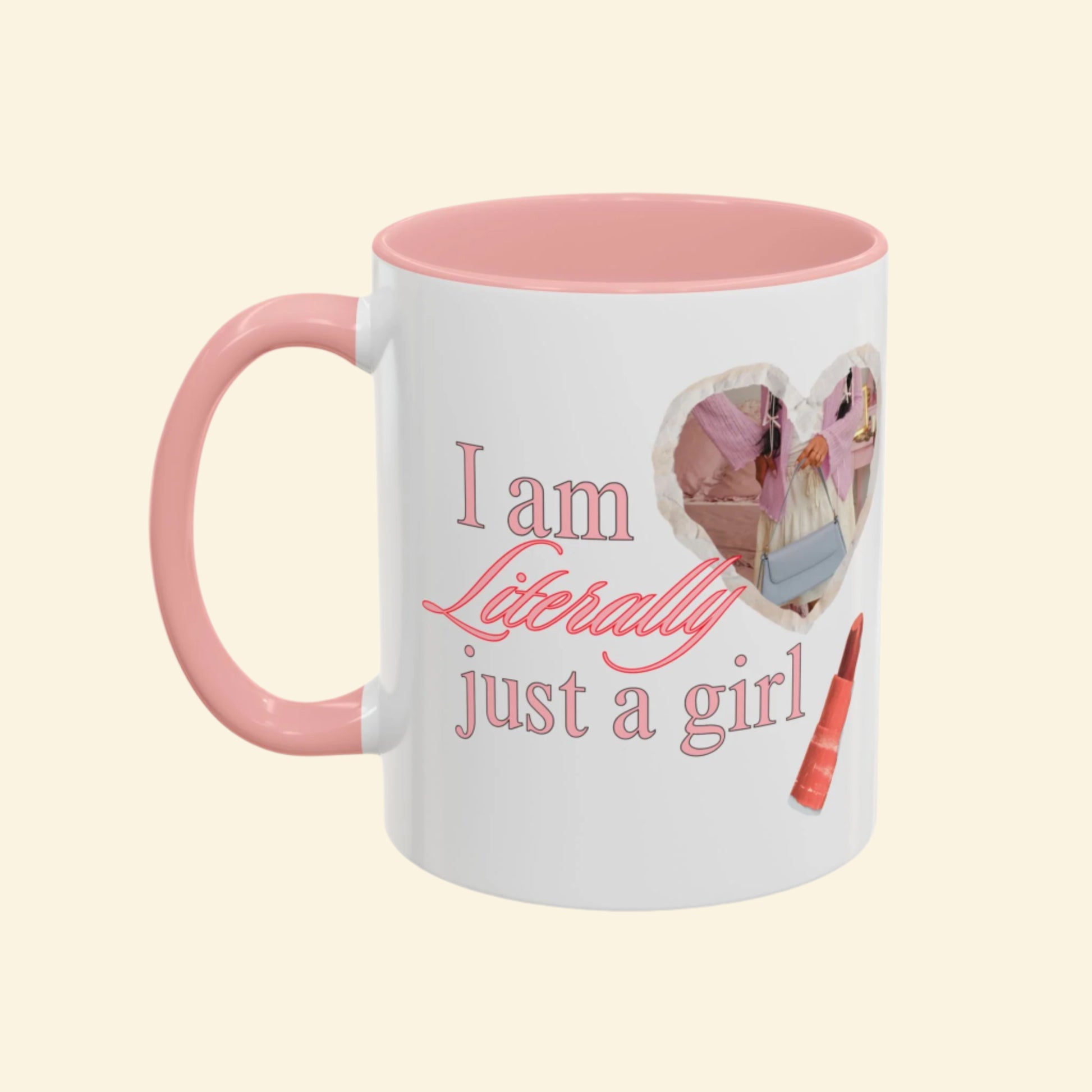 Stylish Pink Bow Accent Coffee Mug - Perfect Gift for Girly Vibes