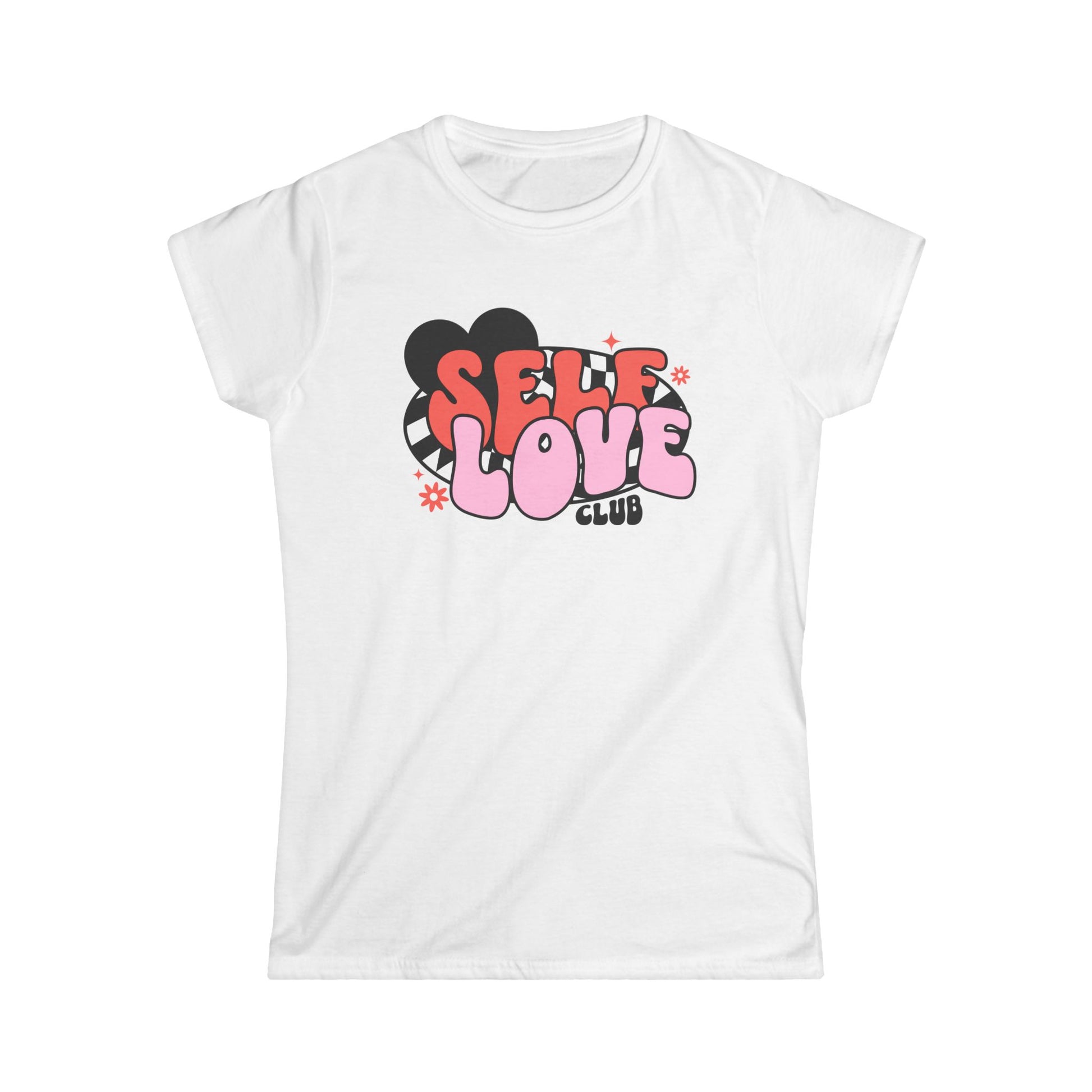 Self Love Club Women's Tee, Casual Graphic Shirt, Birthday Gift for Her, Positive Affirmation Tee, Self-Care Apparel, Vintage Style Top