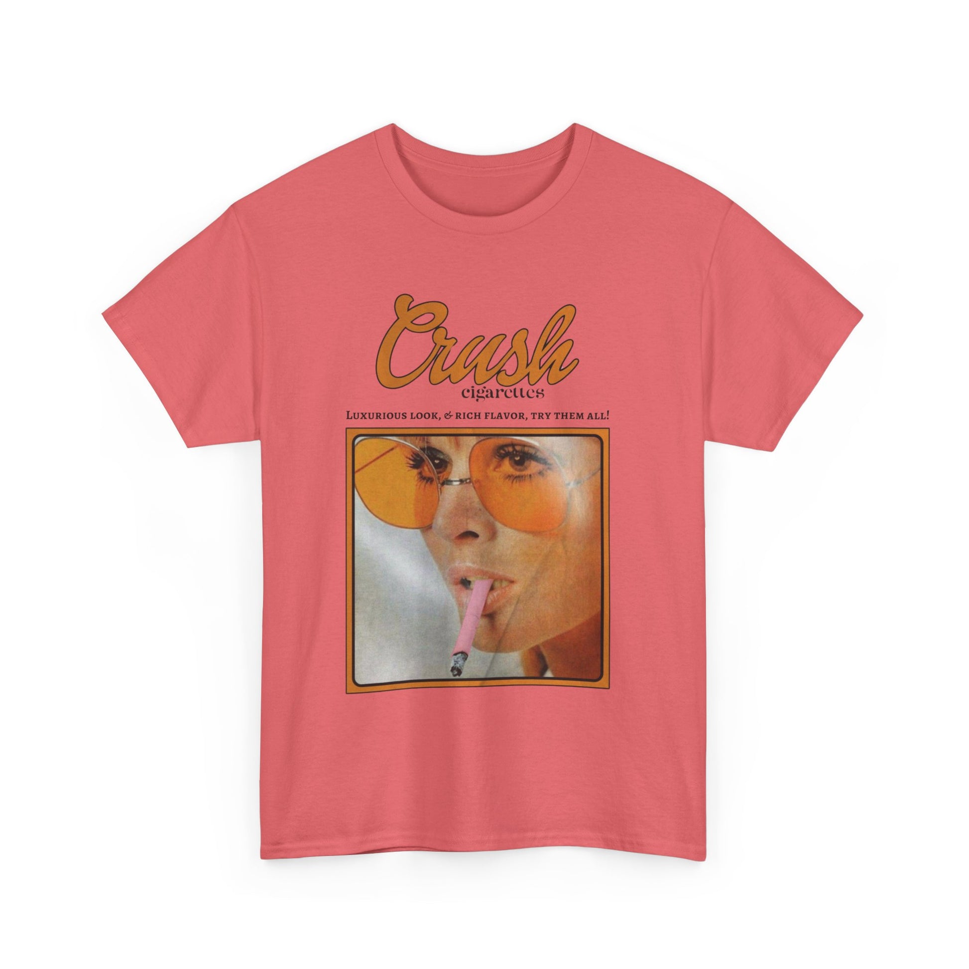 Retro Crush Graphic Unisex Heavy Cotton Tee, Vintage Aesthetic Shirt