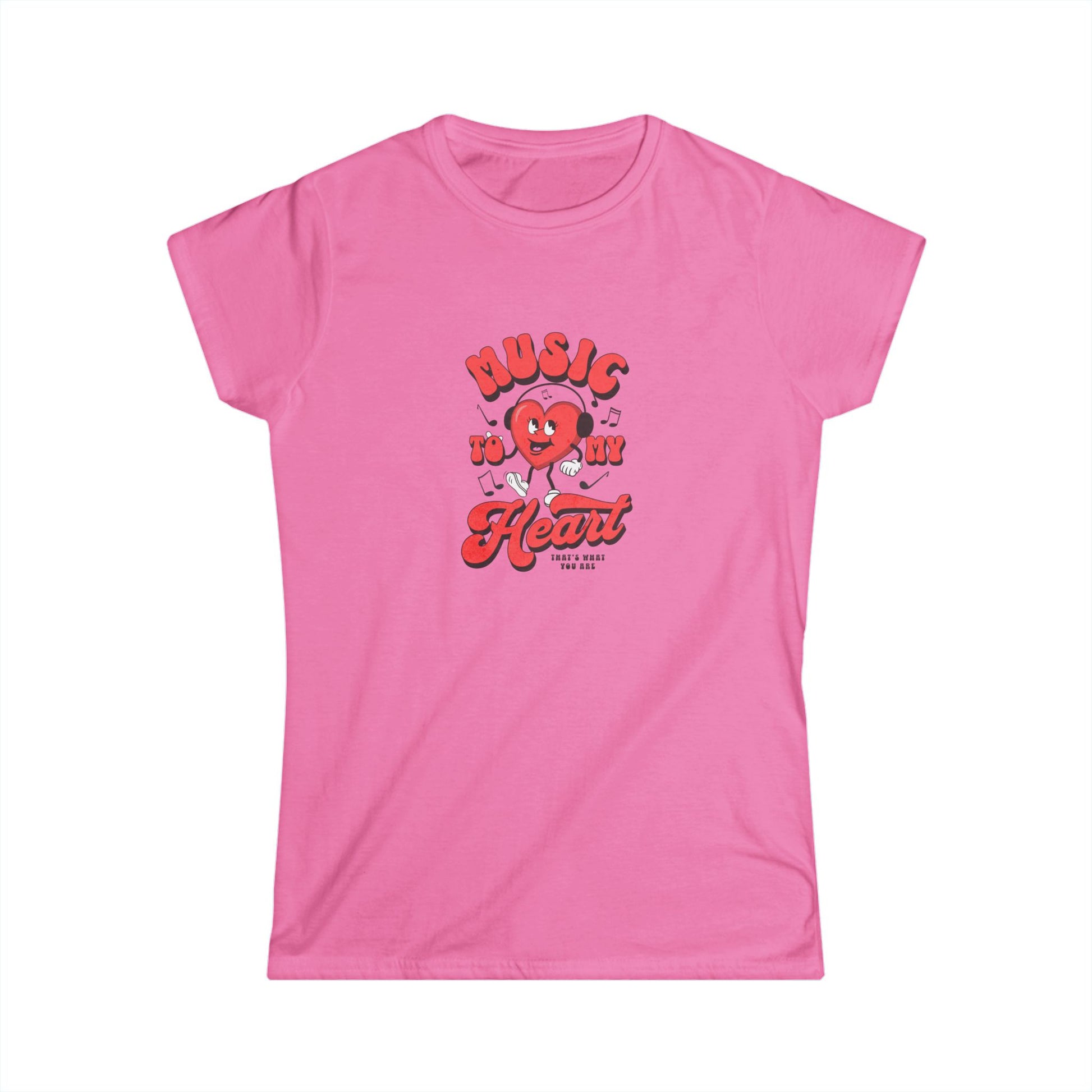 Music to My Heart Women's Tee - Cute Graphic Tee for Music Lovers