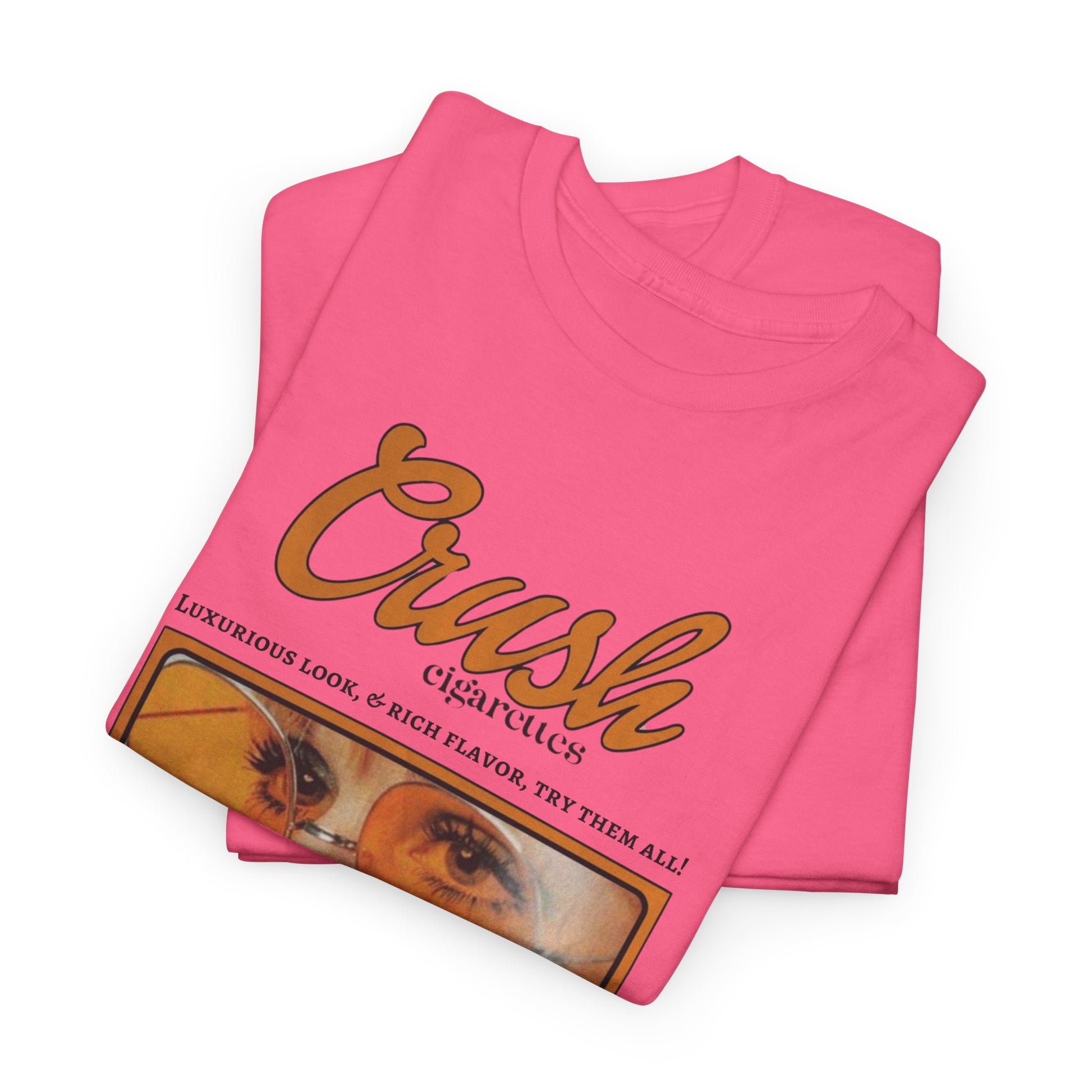 Retro Crush Graphic Unisex Heavy Cotton Tee, Vintage Aesthetic Shirt