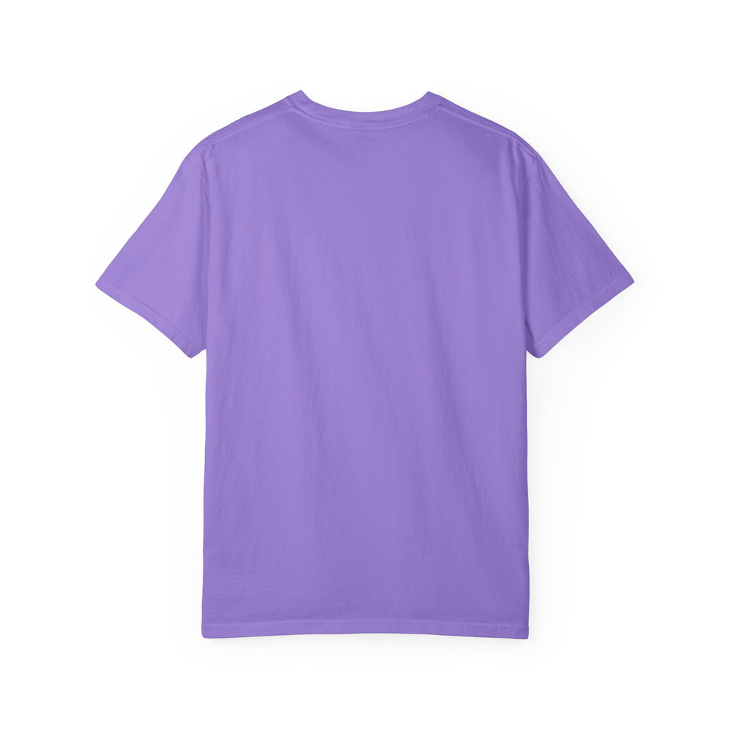 Unisex Garment-Dyed T-Shirt - "Leaving Reality, Entering Fiction" Graphic Tee for Book Lovers