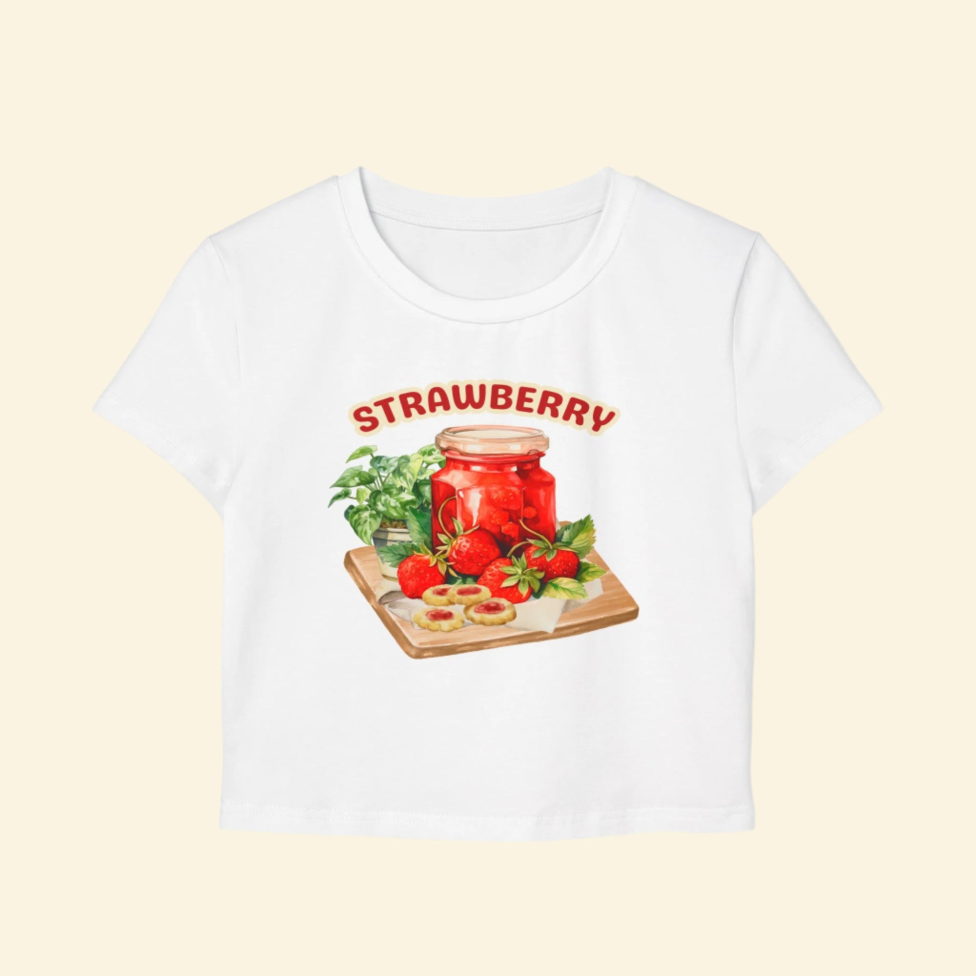 Strawberry Graphic Women Baby Tee - Cute and Trendy Tops for Summer