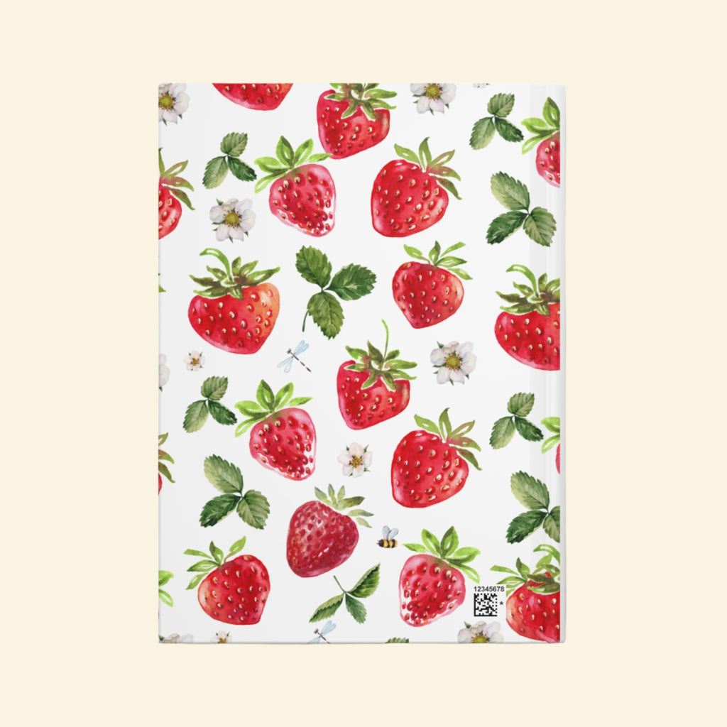 Strawberry Baby Hardcover Journal - Cute Fruit Design for Note-Taking and Journaling