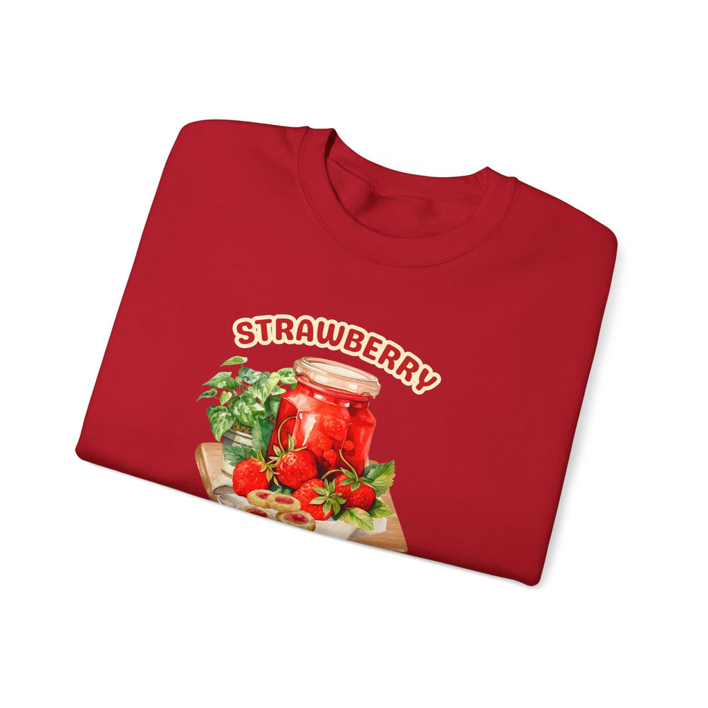 Strawberry Jam Unisex Crewneck Sweatshirt – Cozy & Trendy for Fruit Lovers