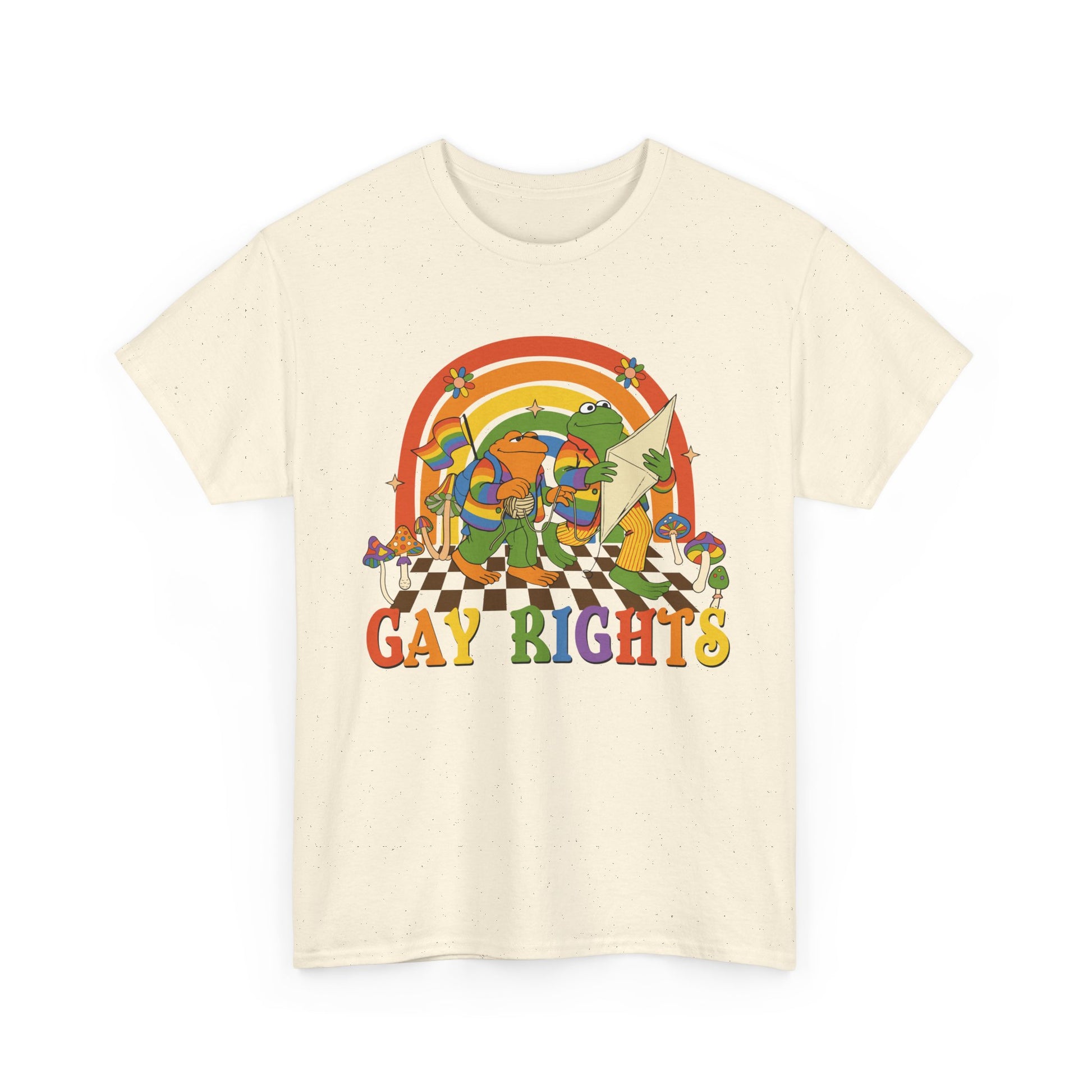 Unisex Gay Rights Tee, Frog and Toad Pride Shirt, LGBTQ+ Statement