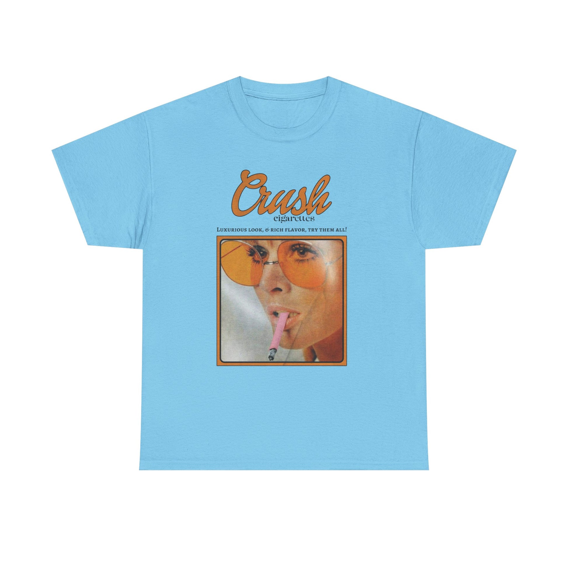 Retro Crush Graphic Unisex Heavy Cotton Tee, Vintage Aesthetic Shirt