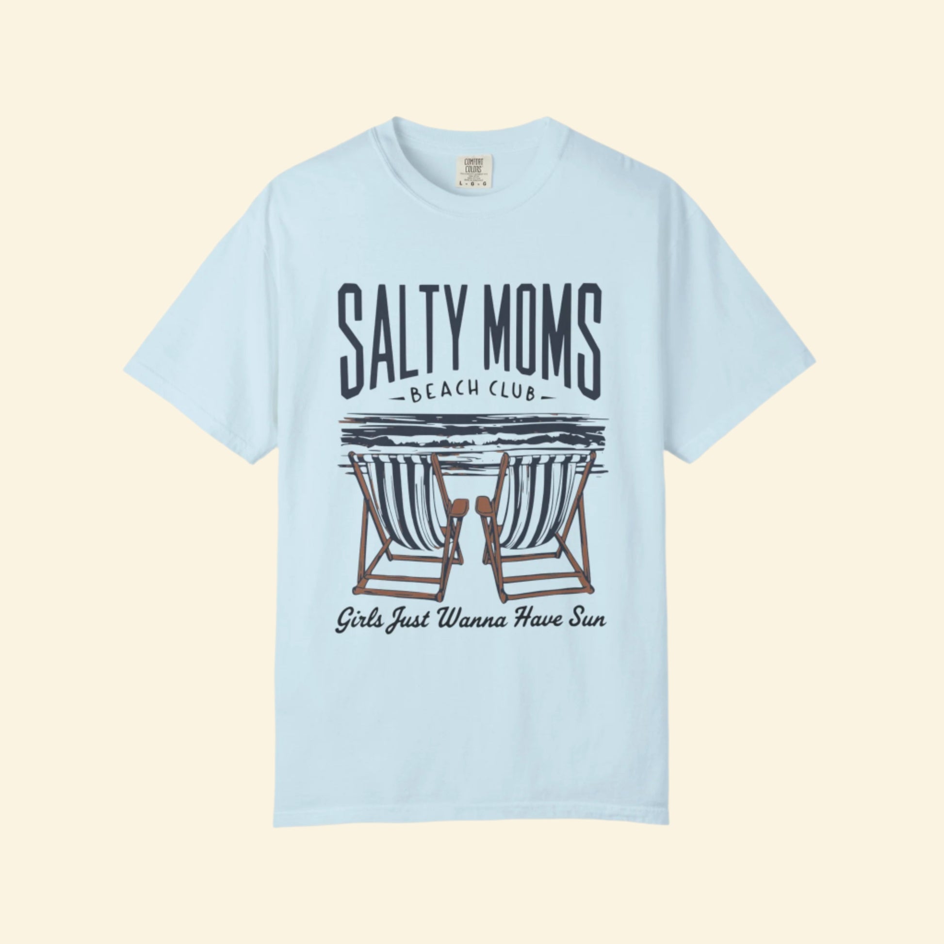 Salty Moms Beach Club T-Shirt - Summer Vibes, Fun in the Sun!