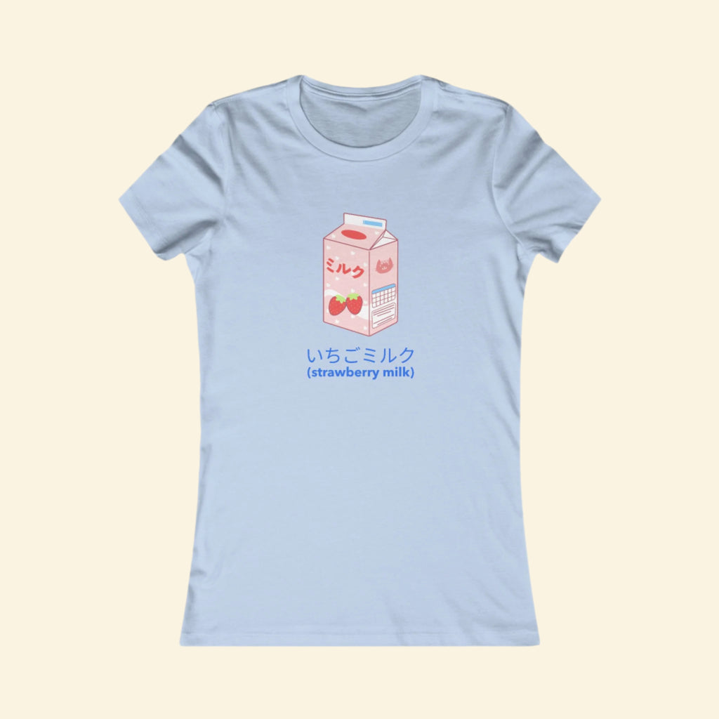 Cute Strawberry Milk Tee for Women - Casual Summer Shirt