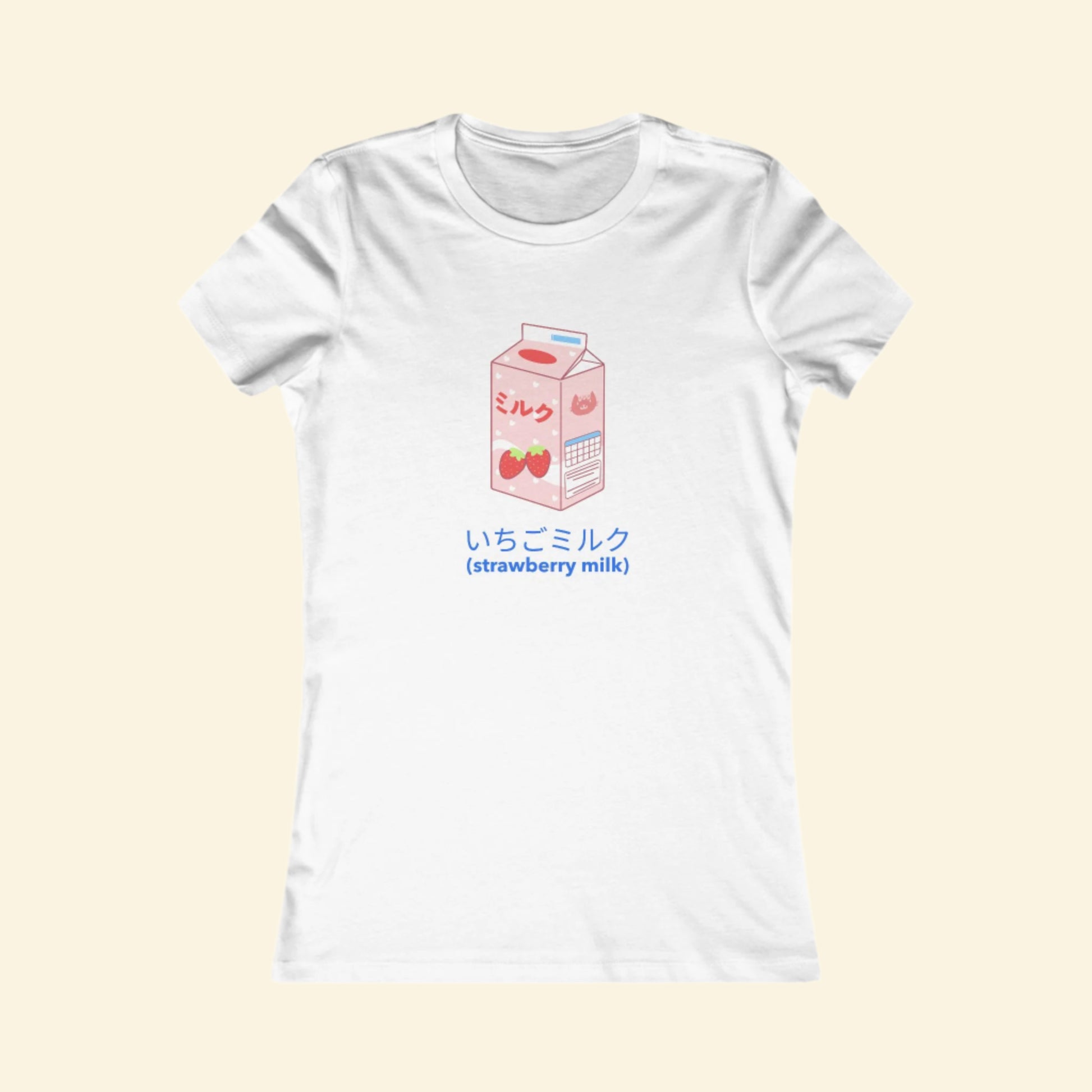 Cute Strawberry Milk Tee for Women - Casual Summer Shirt