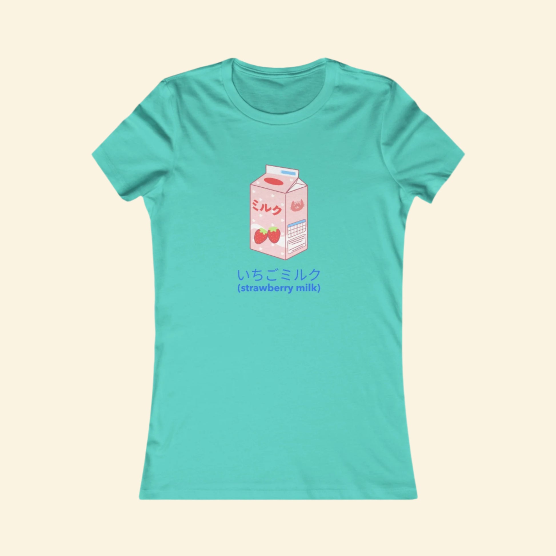 Cute Strawberry Milk Tee for Women - Casual Summer Shirt