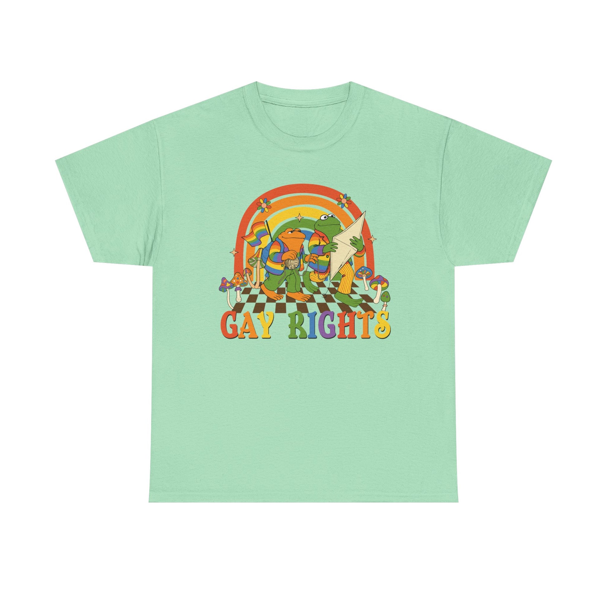 Unisex Gay Rights Tee, Frog and Toad Pride Shirt, LGBTQ+ Statement
