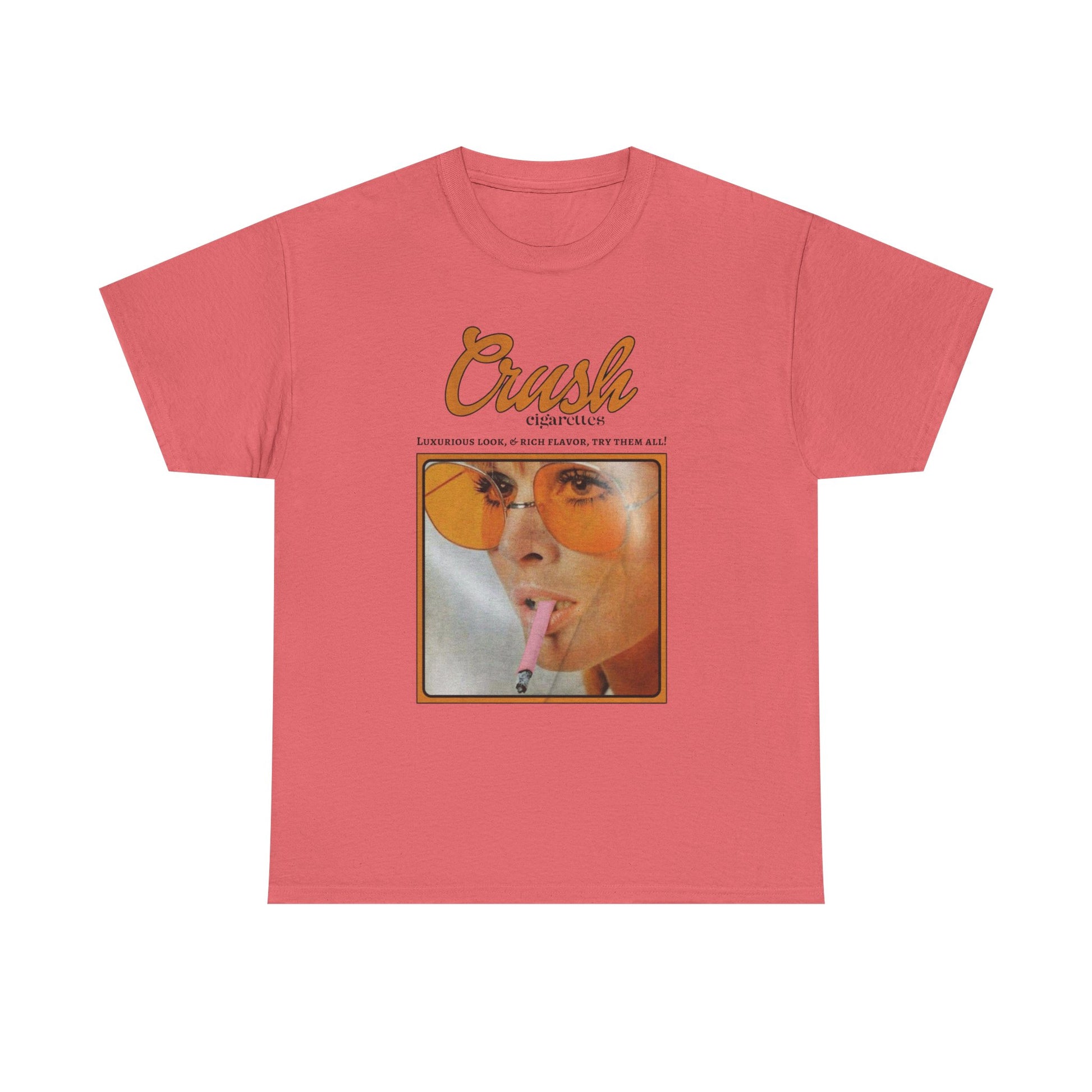 Retro Crush Graphic Unisex Heavy Cotton Tee, Vintage Aesthetic Shirt
