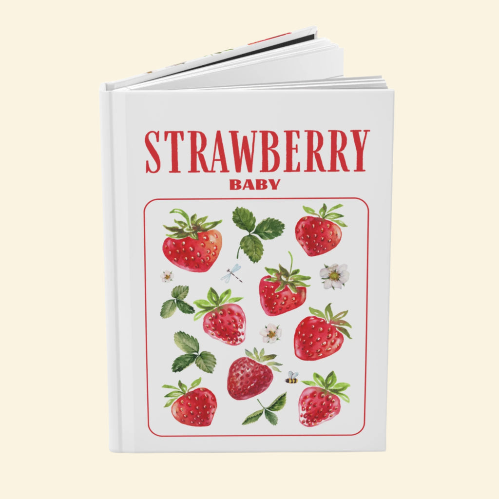 Strawberry Baby Hardcover Journal - Cute Fruit Design for Note-Taking and Journaling