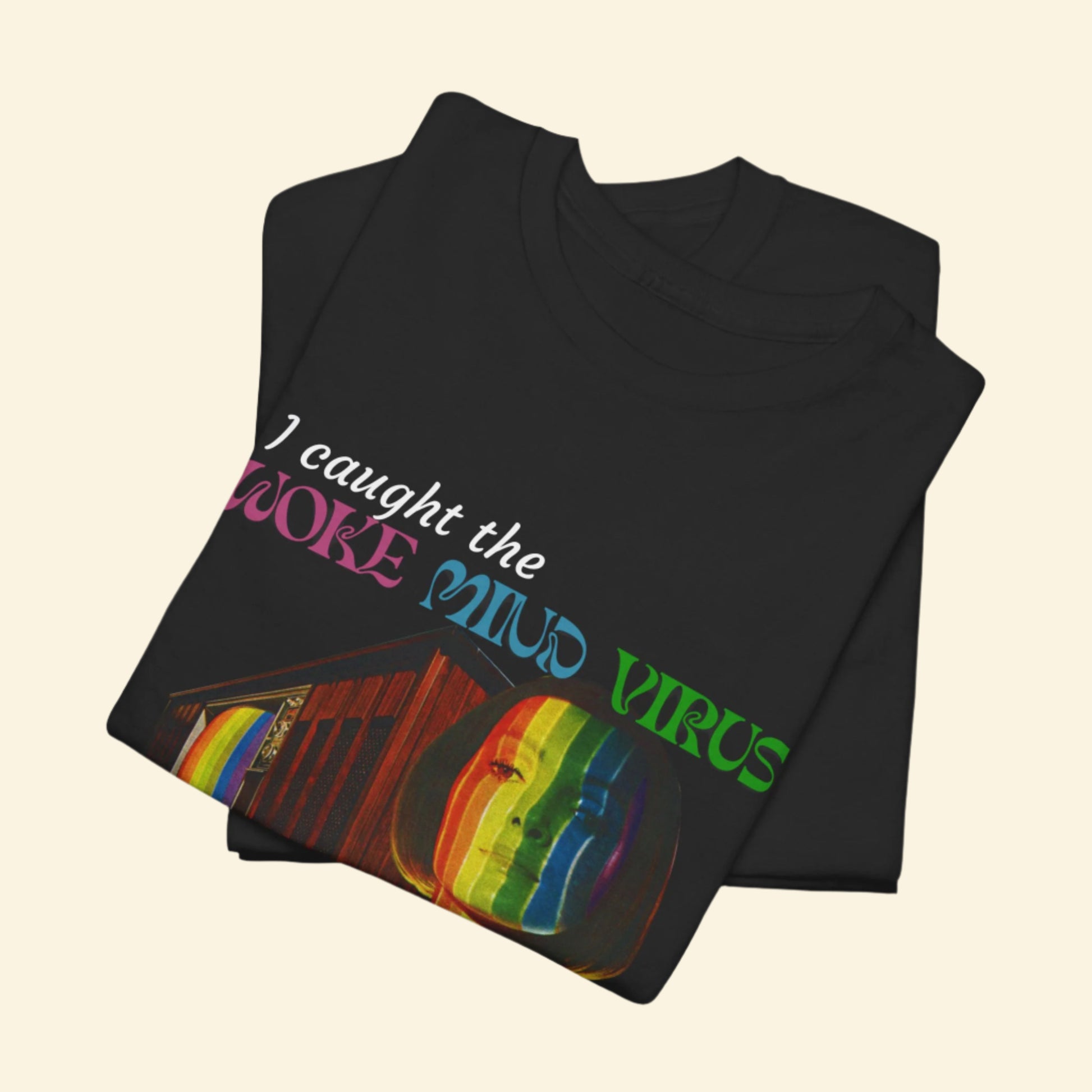 Woke Mind Virus Tee, Unisex Cotton T-Shirt for Critical Thinkers, Perfect Gift for Activists