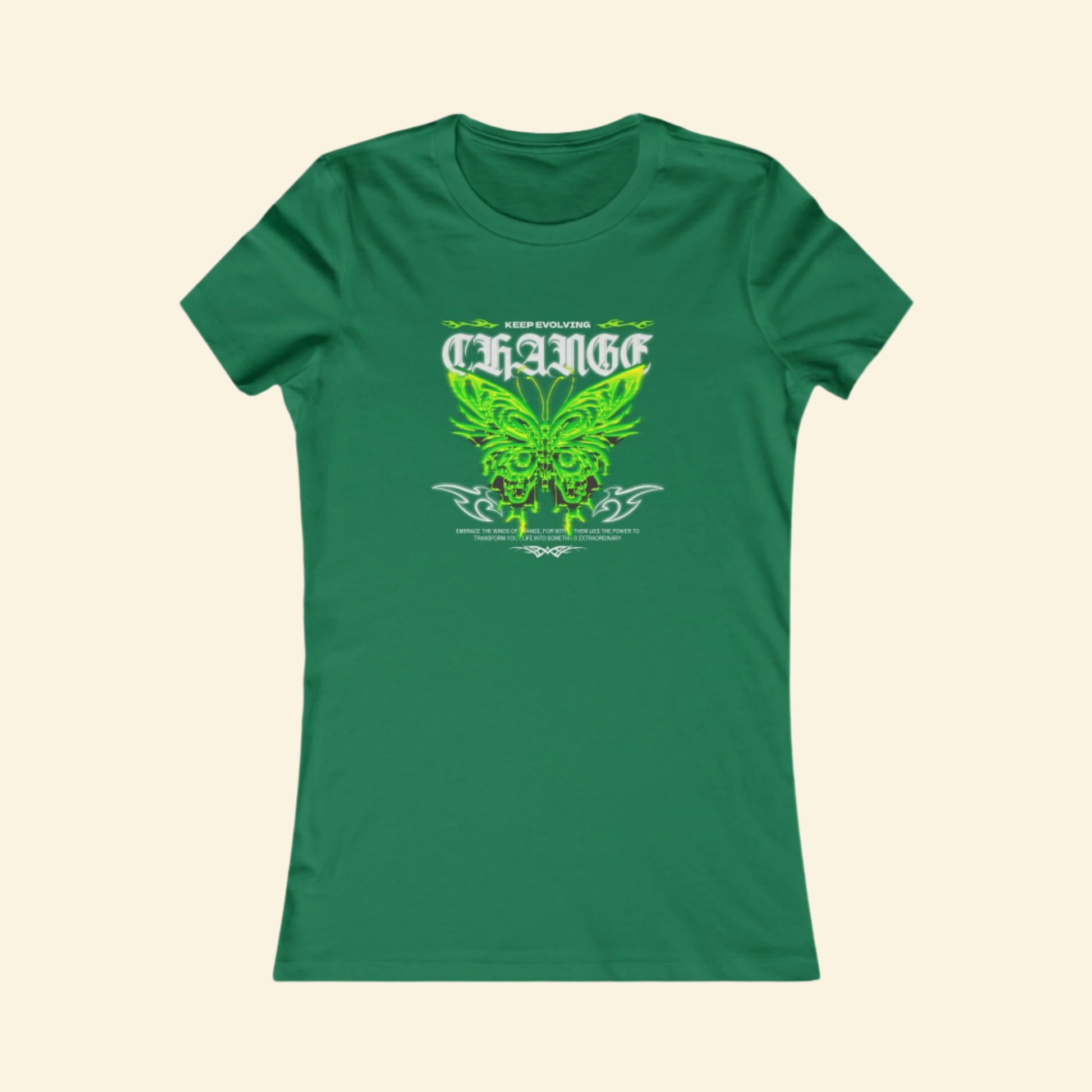 Women's Favorite Tee - Keep Evolving Butterfly Graphic T-Shirt