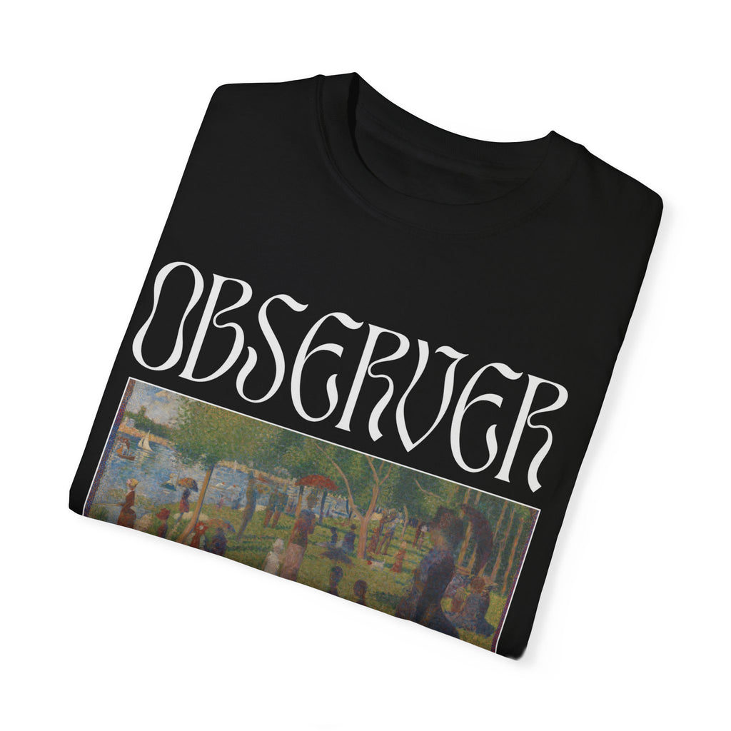 Unisex Observer T-Shirt | Garment-Dyed Art Tee for Art Lovers