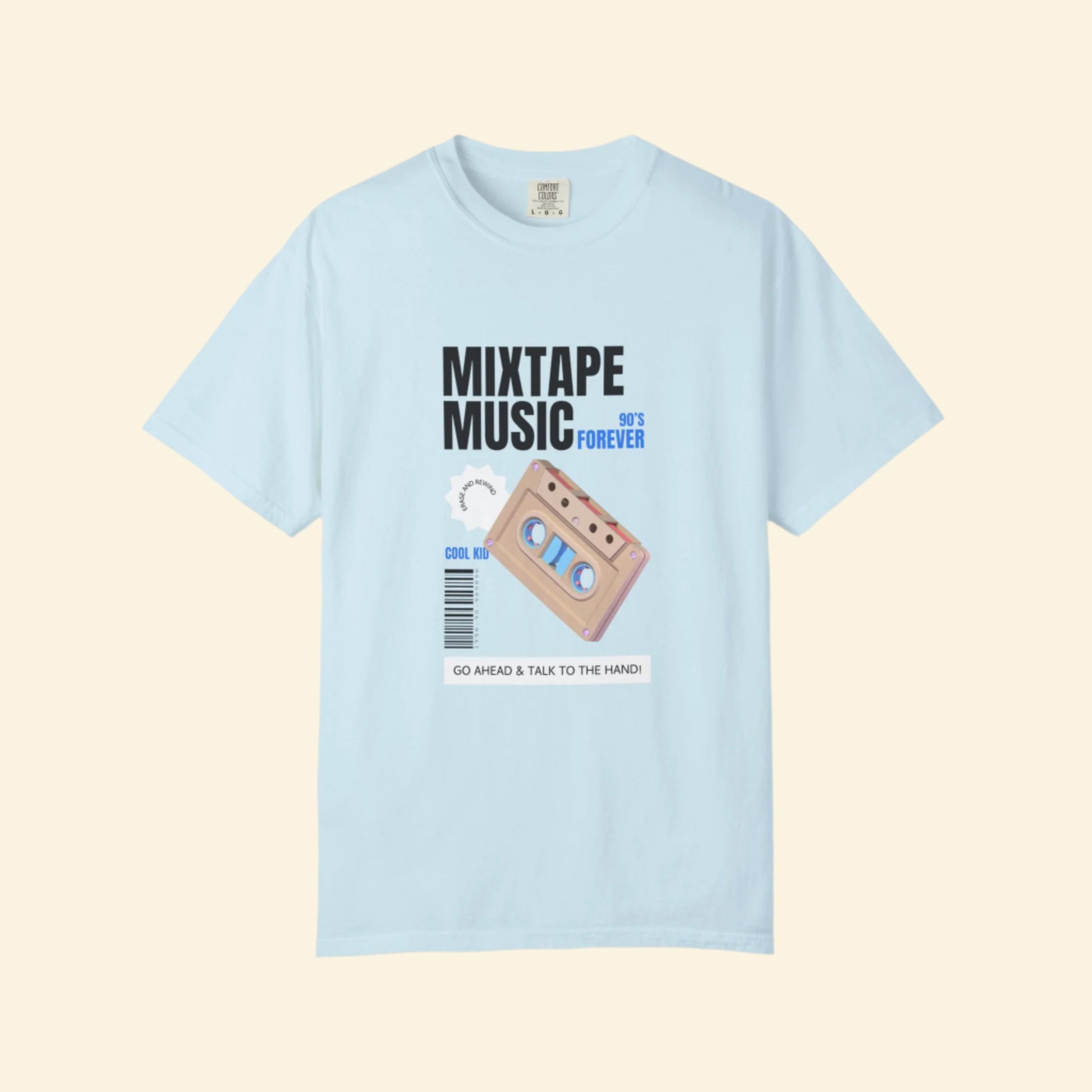 90's Mixtape Music Unisex Garment-Dyed T-Shirt - Retro Style Tee