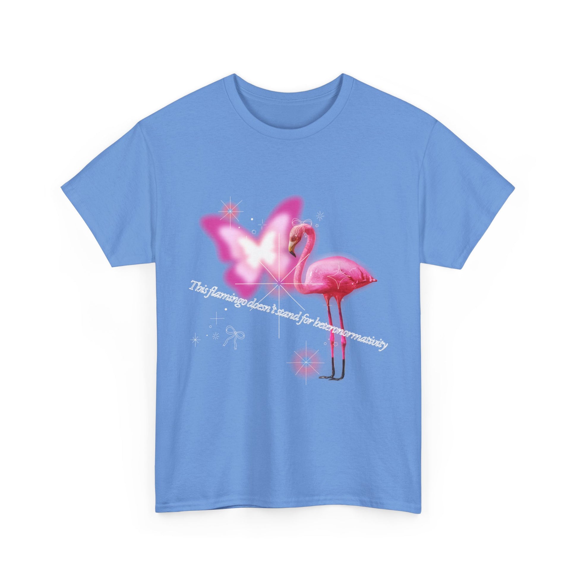 Pink Flamboyant Flamingo, LGBTQ+ Empowering Soft Unisex T-Shirt
