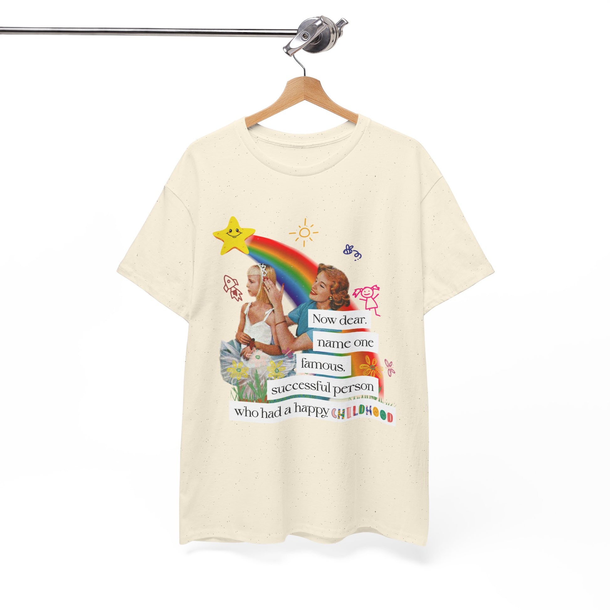 Childhood Humor Unisex Heavy Cotton Tee, Vintage Nostalgia Graphic T-Shirt