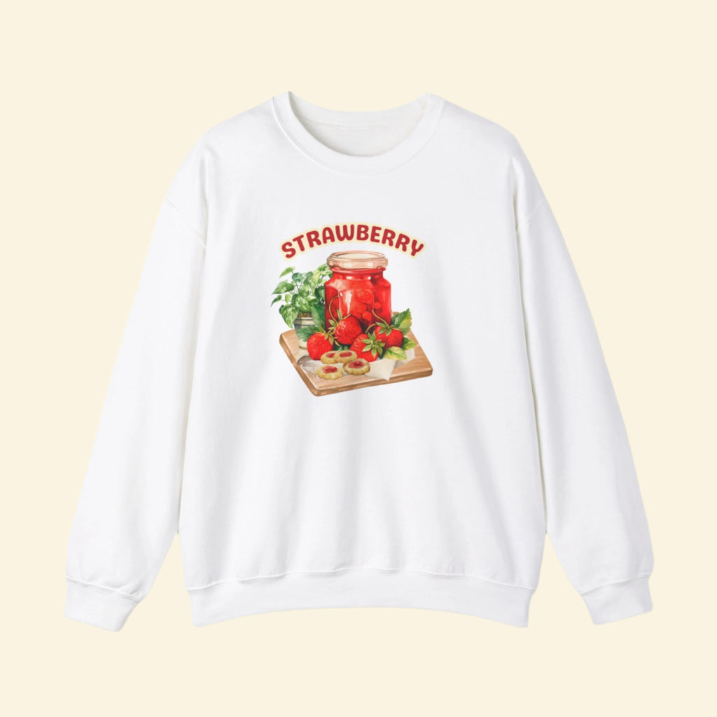Strawberry Jam Unisex Crewneck Sweatshirt – Cozy & Trendy for Fruit Lovers