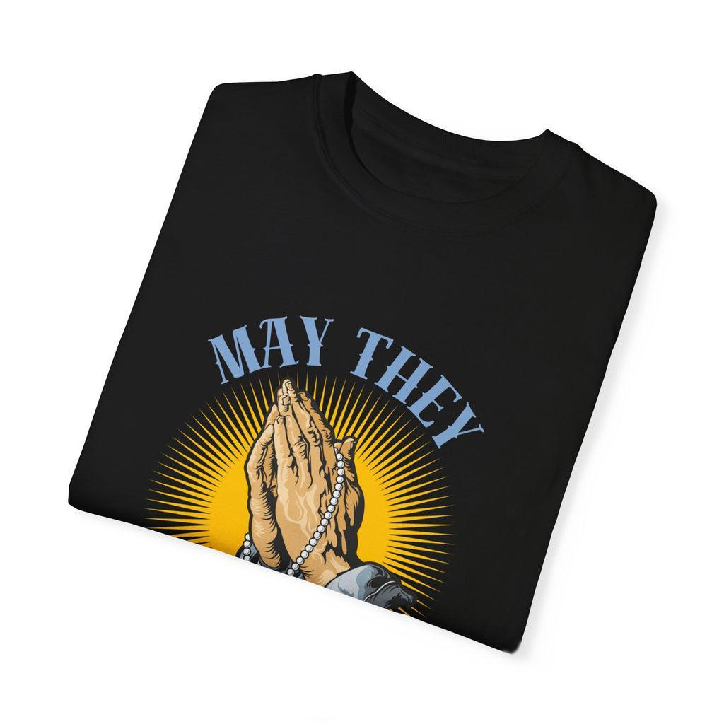 Praying Hands T-shirt - May They Burn in Hell Graphic Tee