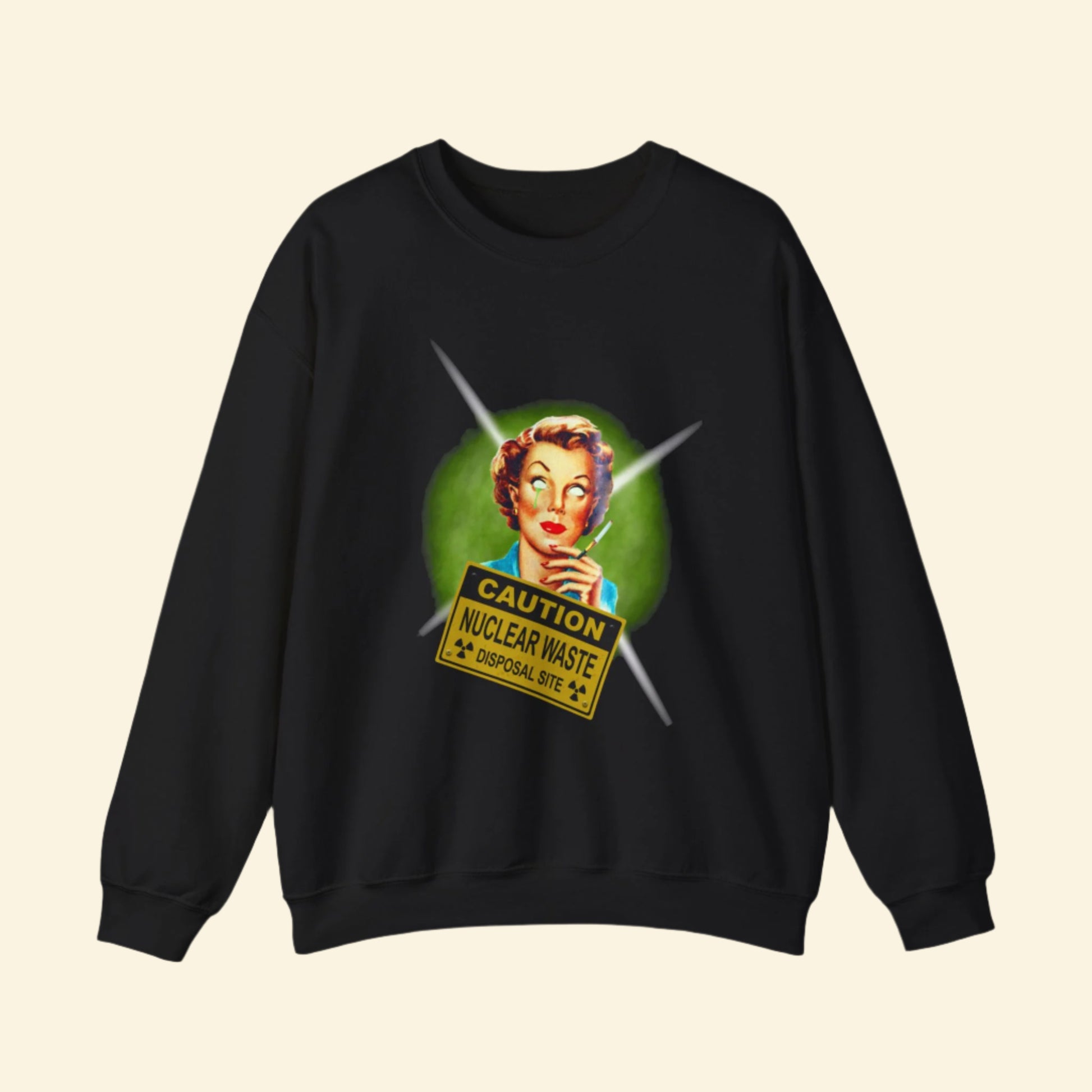 Caution Nuclear Waste Sweatshirt - Unisex Heavy Blend™ Crewneck