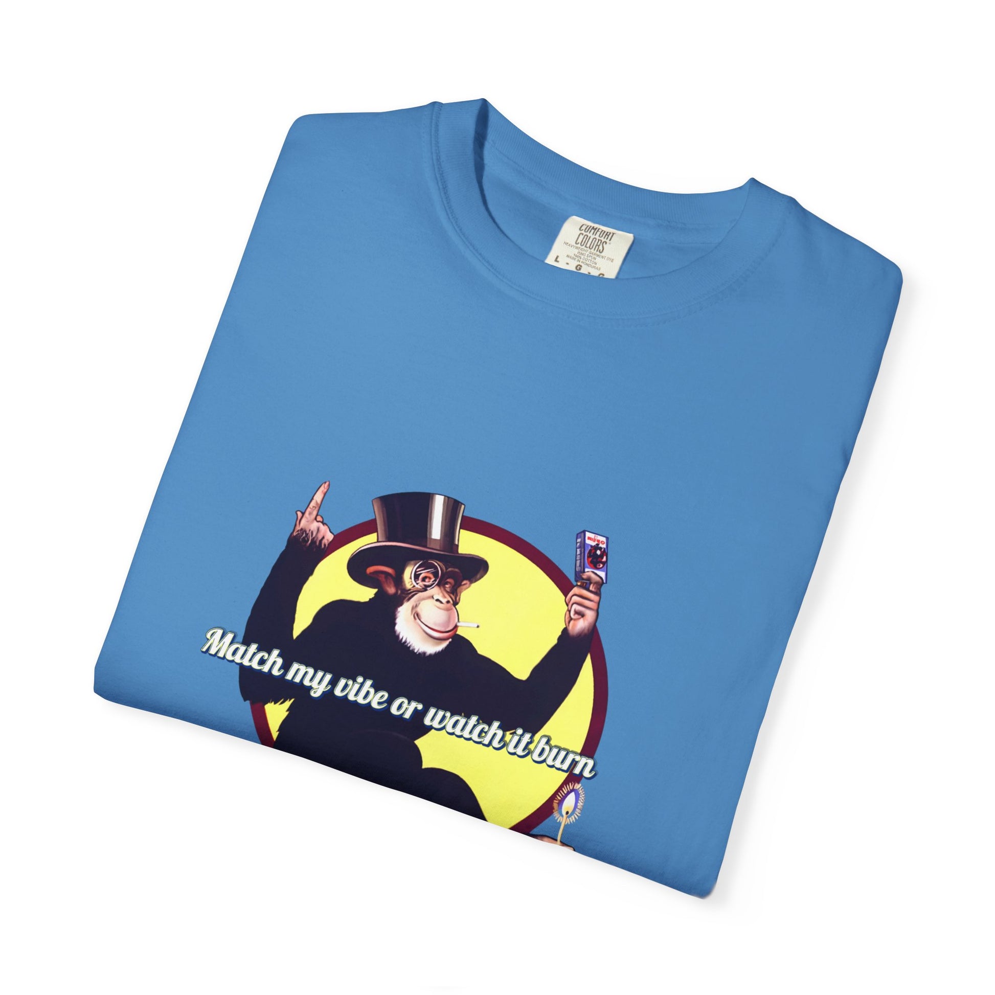Match My Vibe Unisex Garment-Dyed T-Shirt | Fun Graphic Tee for Casual Days