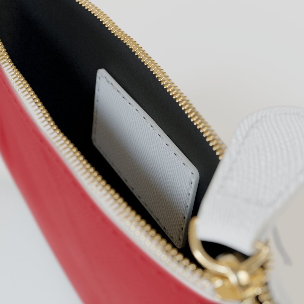 Vintage Casino Mini Clutch Bag - "Hearts are Wild" Design