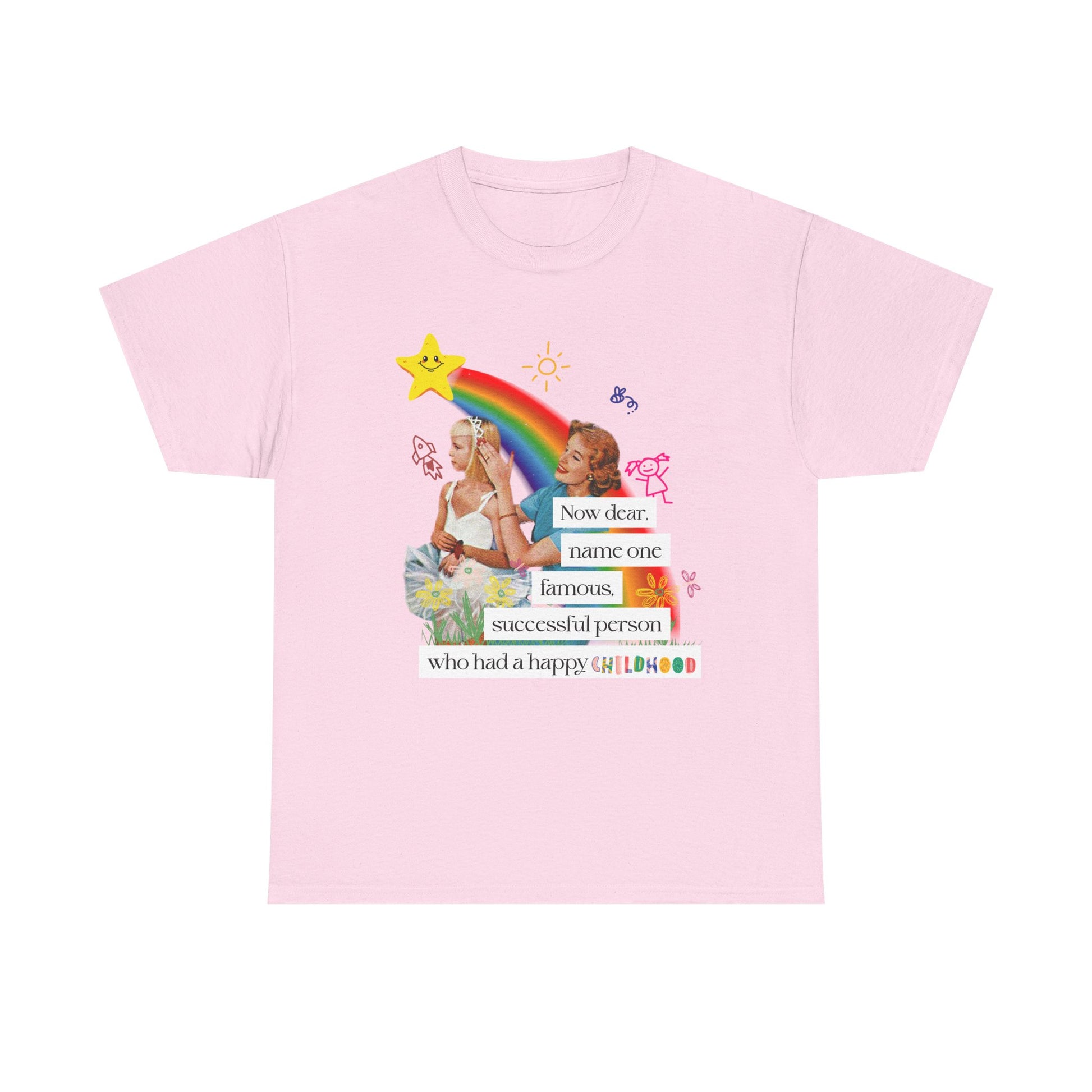 Childhood Humor Unisex Heavy Cotton Tee, Vintage Nostalgia Graphic T-Shirt