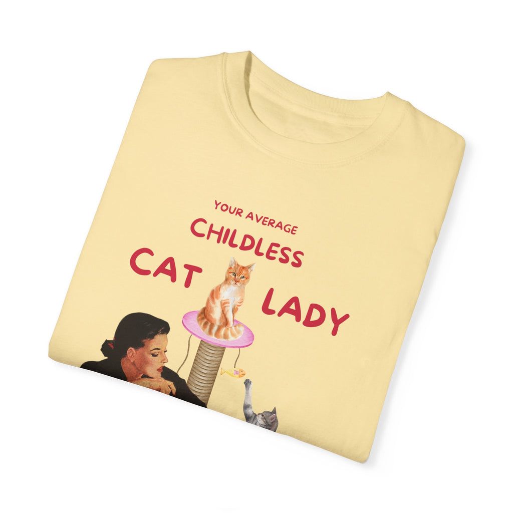 Childless Cat Lady T-Shirt - Fun, Quirky Tee for Cat Lovers- Women Empowerment Tees
