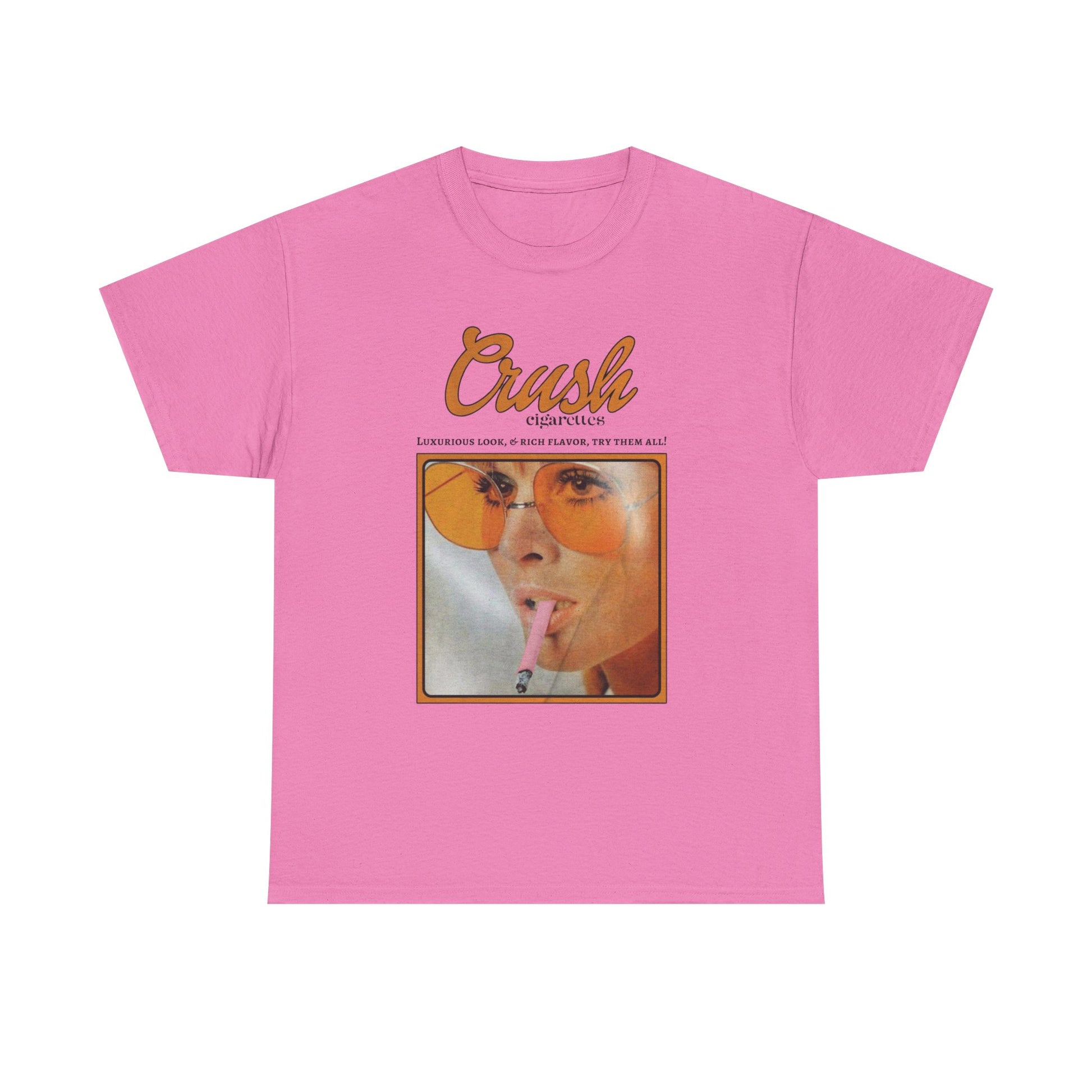 Retro Crush Graphic Unisex Heavy Cotton Tee, Vintage Aesthetic Shirt