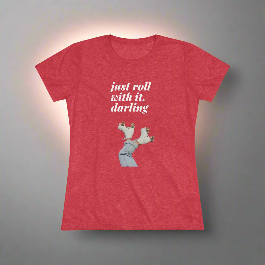 Retro Roller Skating Women's Triblend Tee - Perfect for Skaters and Vintage Lovers